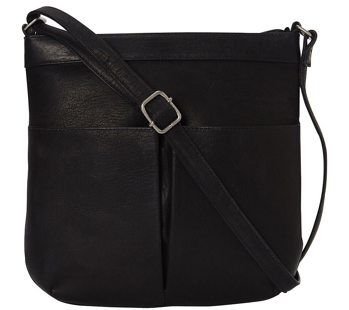 Le Donne Leather Crossbody Bag - Ambrose - QVC.com