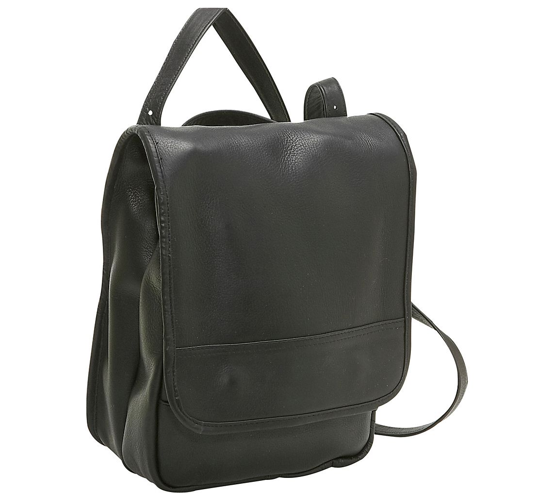 Le Donne Leather Convertible Backpack/ShoulderBag - QVC.com