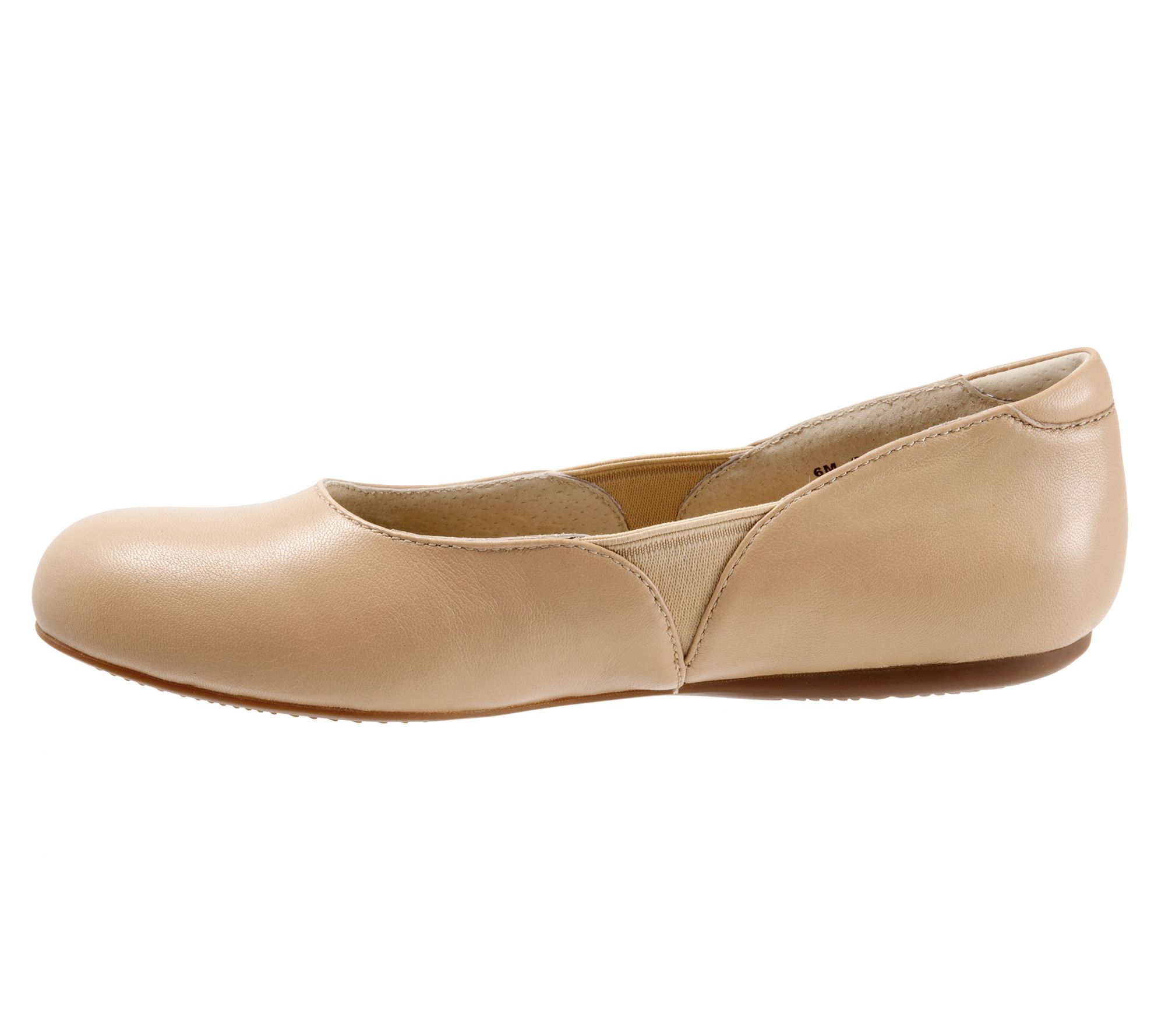 SoftWalk Classic Leather Ballet Flats - Norwich - QVC.com