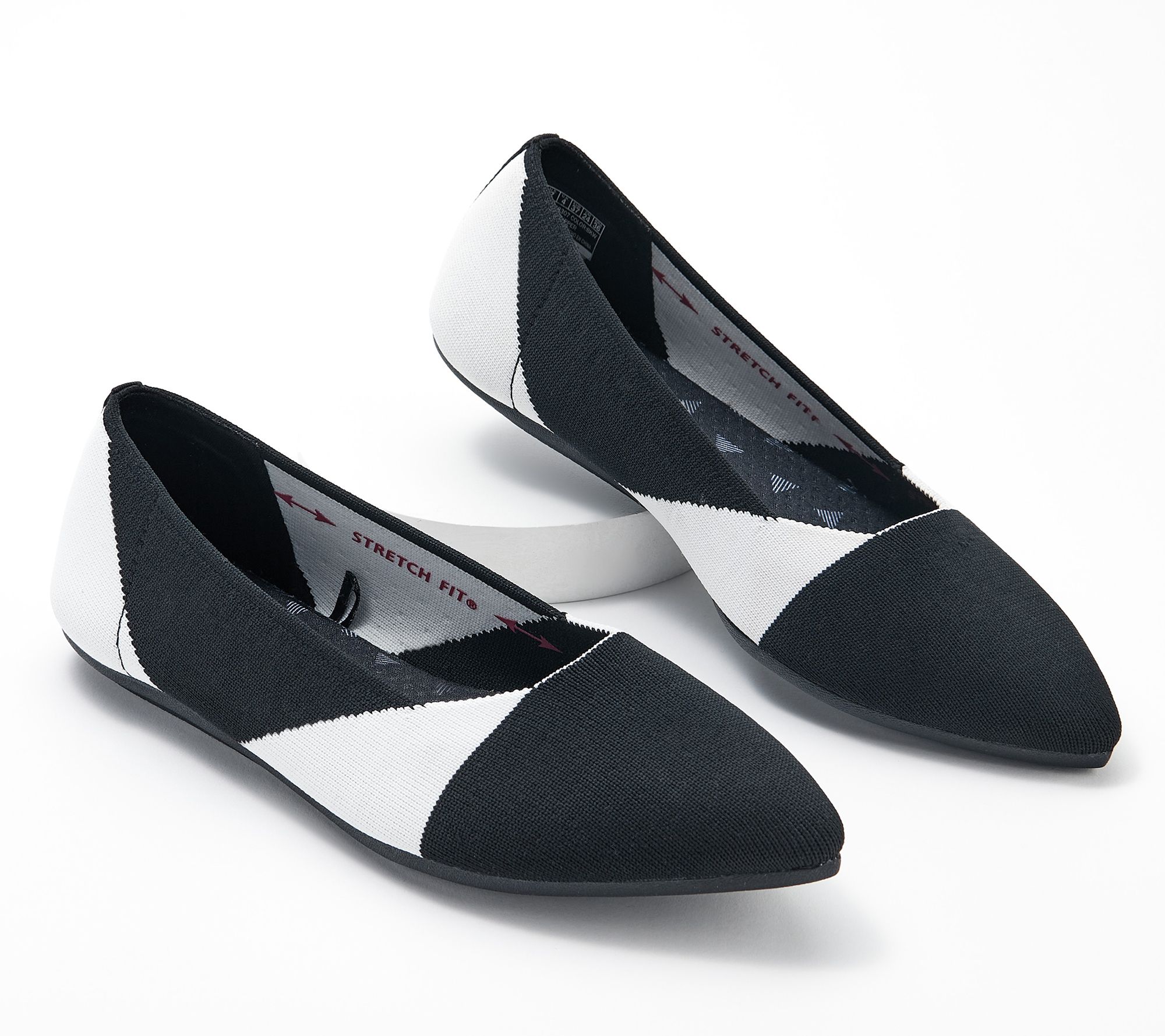 Skechers Cleo Point Washable Knit Skimmers - Love Triangle