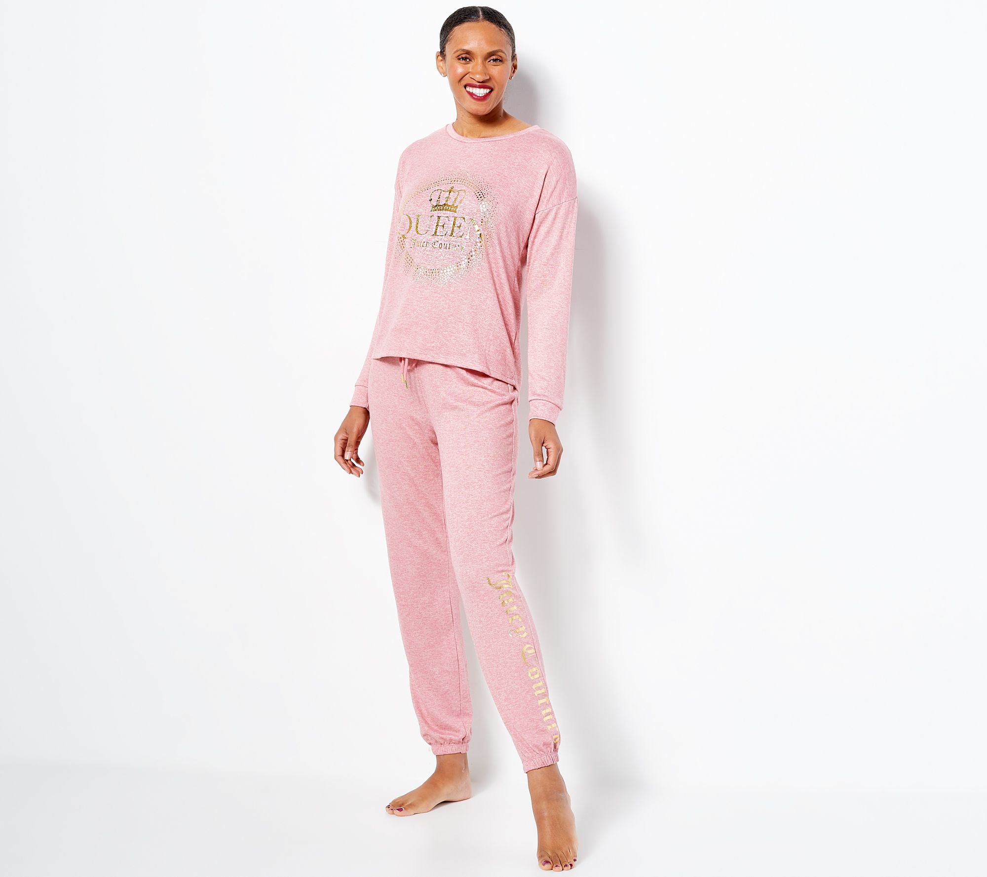 Juicy Couture Women's Hacci Queen Pajama Set 