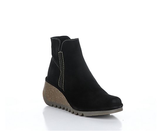 Fly London Suede Side Zip Boots-Nilo