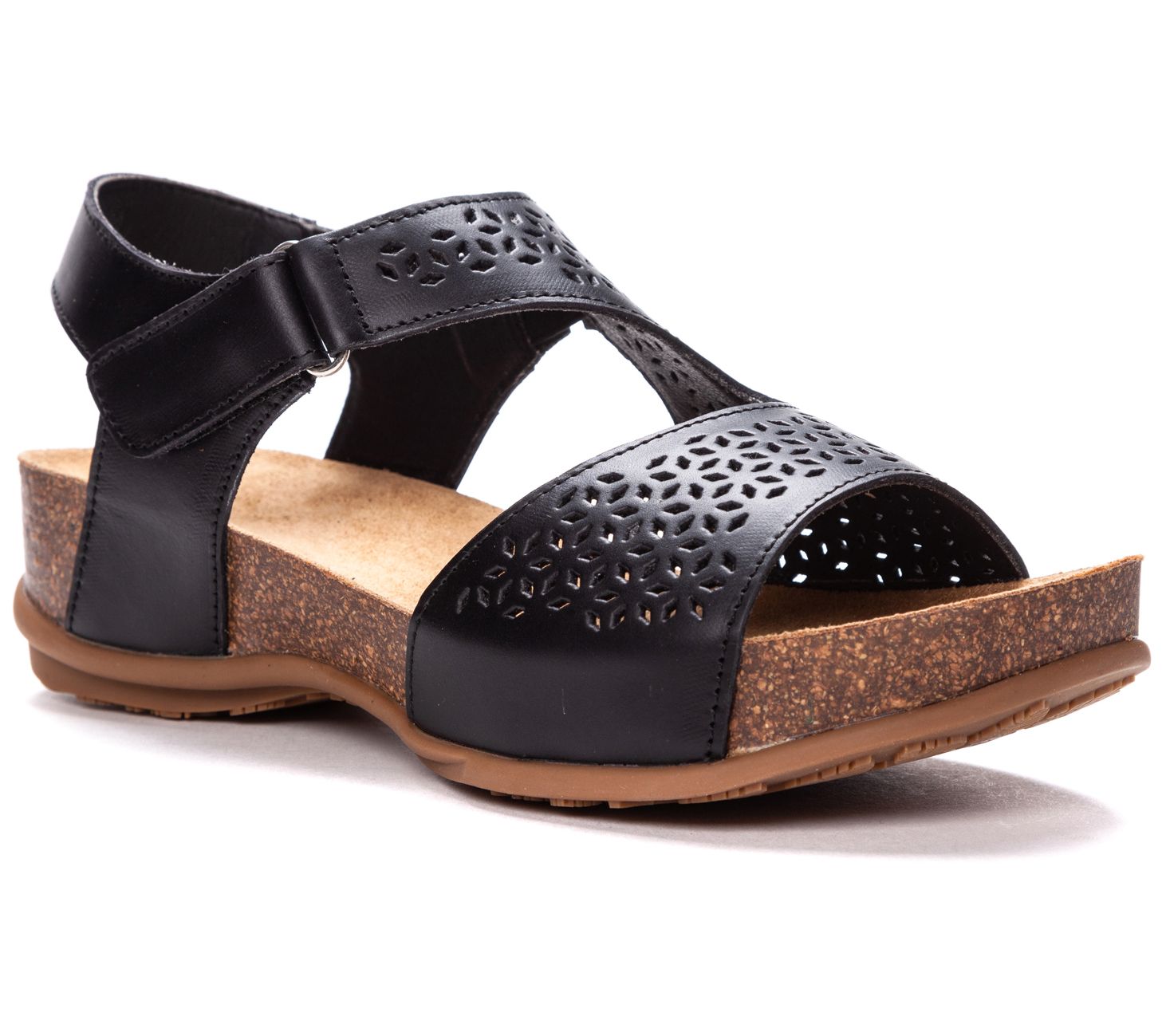 Propet Women's Leather Adjustable Sandals - Phoebe - QVC.com