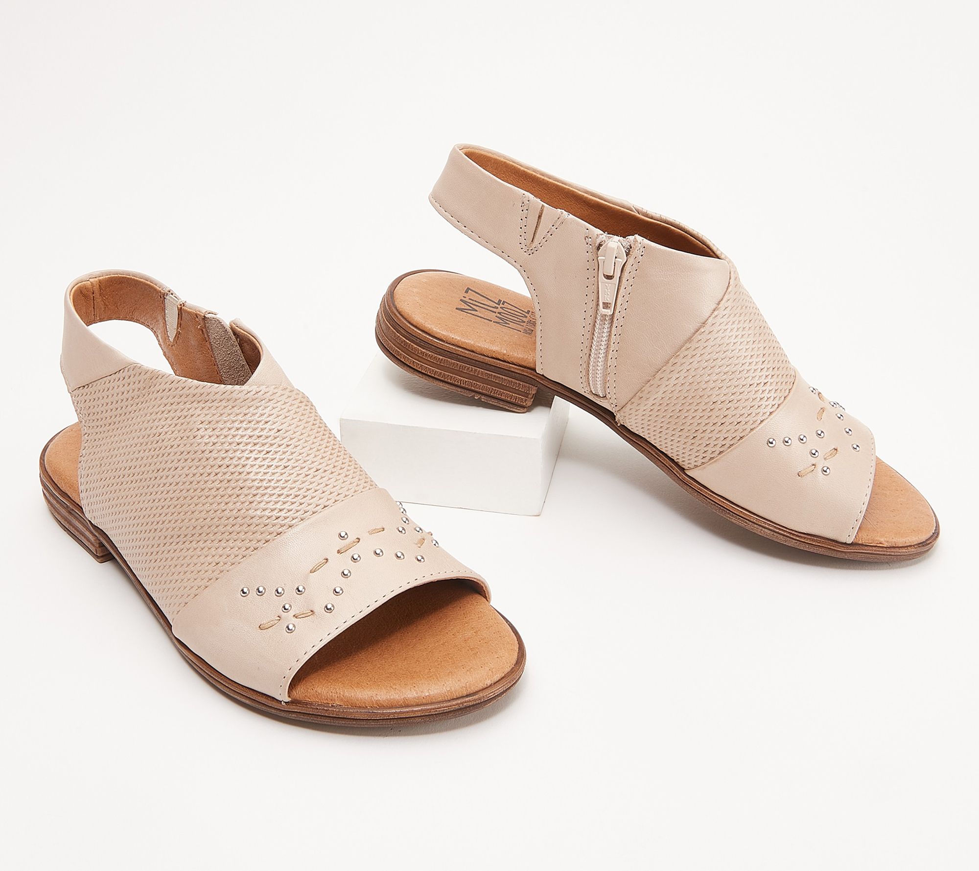 Qvc hot sale leather sandals