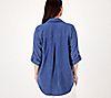 Side Stitch Roll Tab Tunic with Dropped Shoulders, 1 of 3