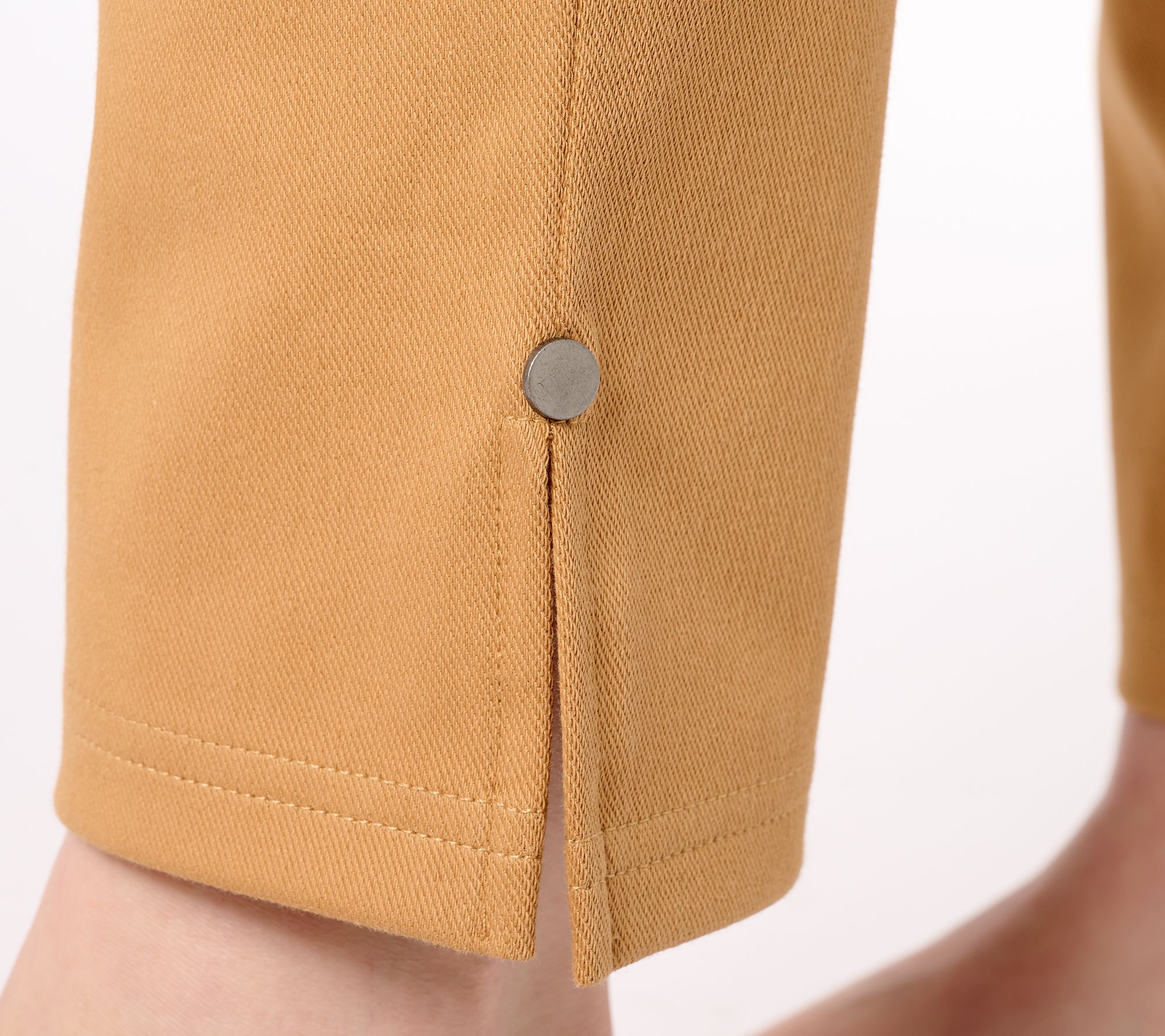 Denim & Co. Knit Easy Flex Twill Slim- Straight Pull- On Pants on QVC 