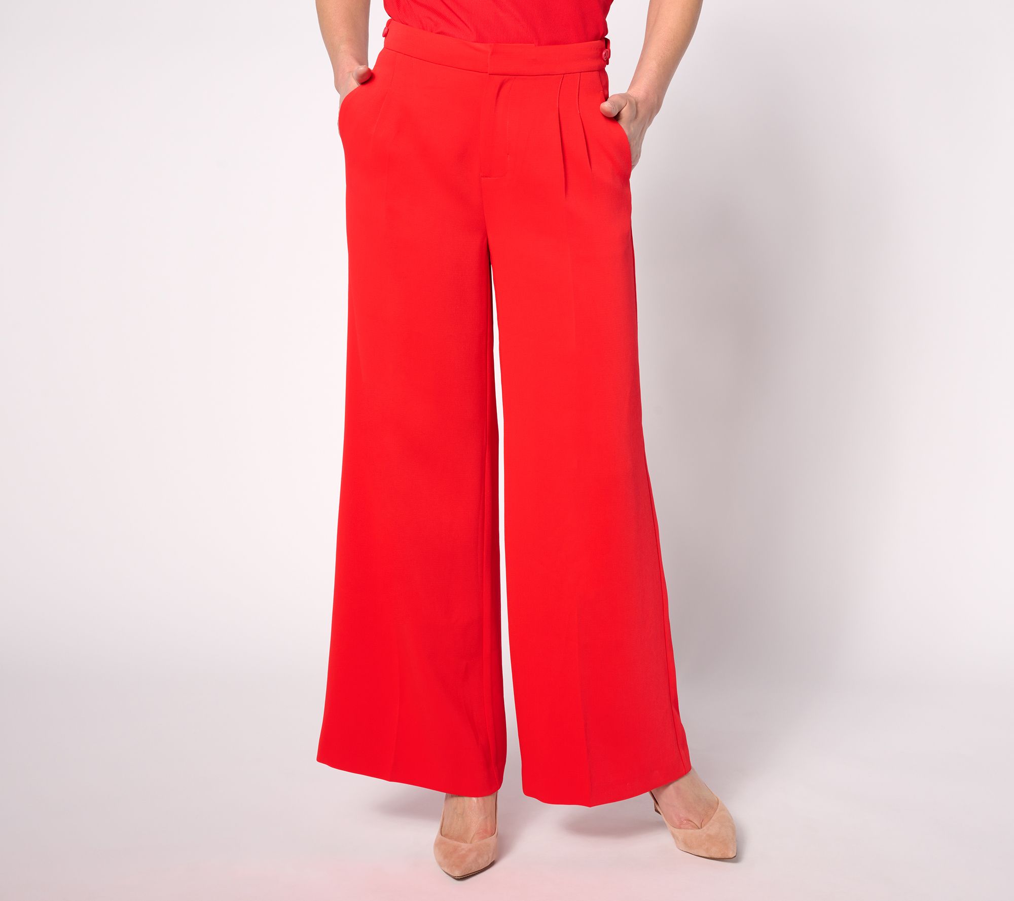BEAUTIFUL by Lawrence Zarian The Crisitina Petite Wide Leg Trouser