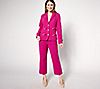 Joan Rivers Red Carpet Stretch Pique Button-Front Blazer, 2 of 4