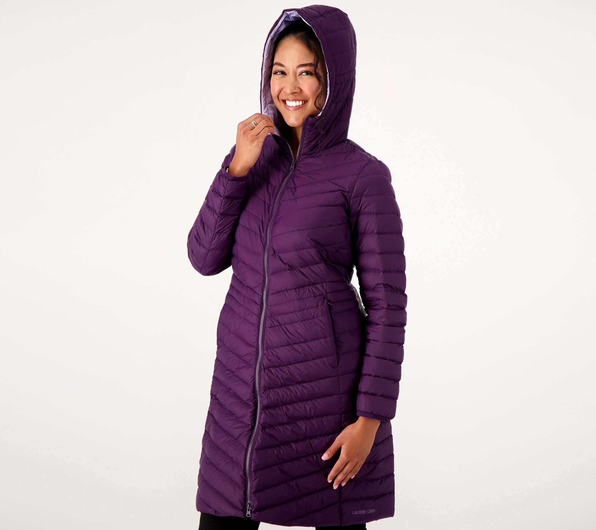 "As Is" Lands' End Regular Ultra Light Down Packable Coat
