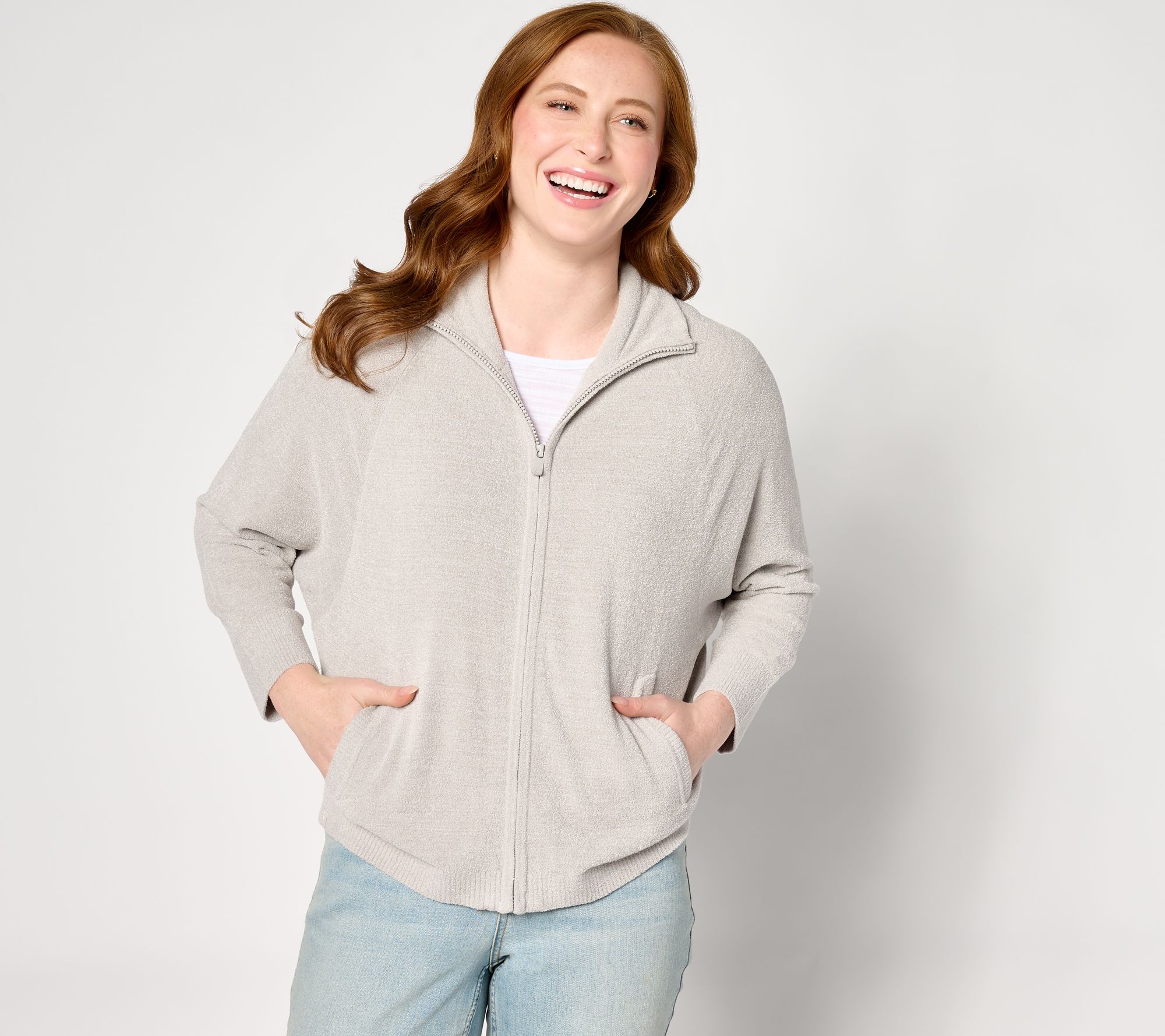 Barefoot Dreams CozyChic Ultra Lite Full-Zip Cardigan