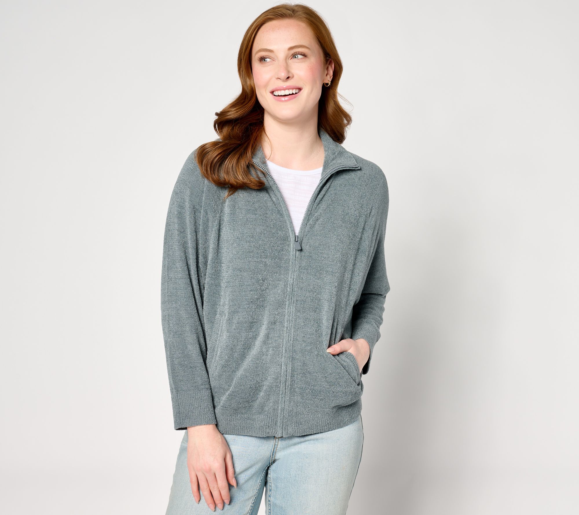 Barefoot Dreams CozyChic Ultra Lite Full-Zip Cardigan