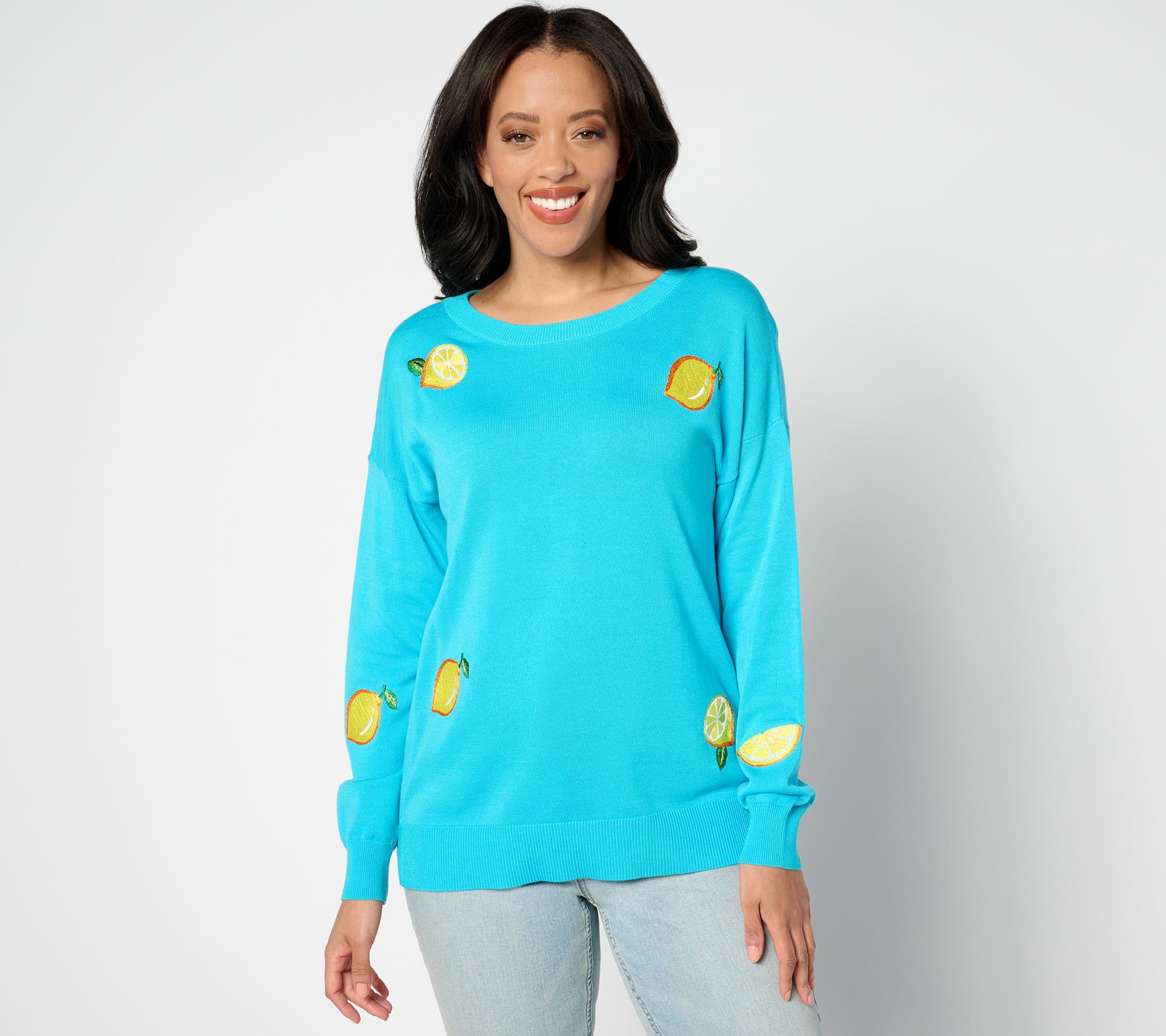 Belle by Kim Gravel Fruit Salad Summer Sweater