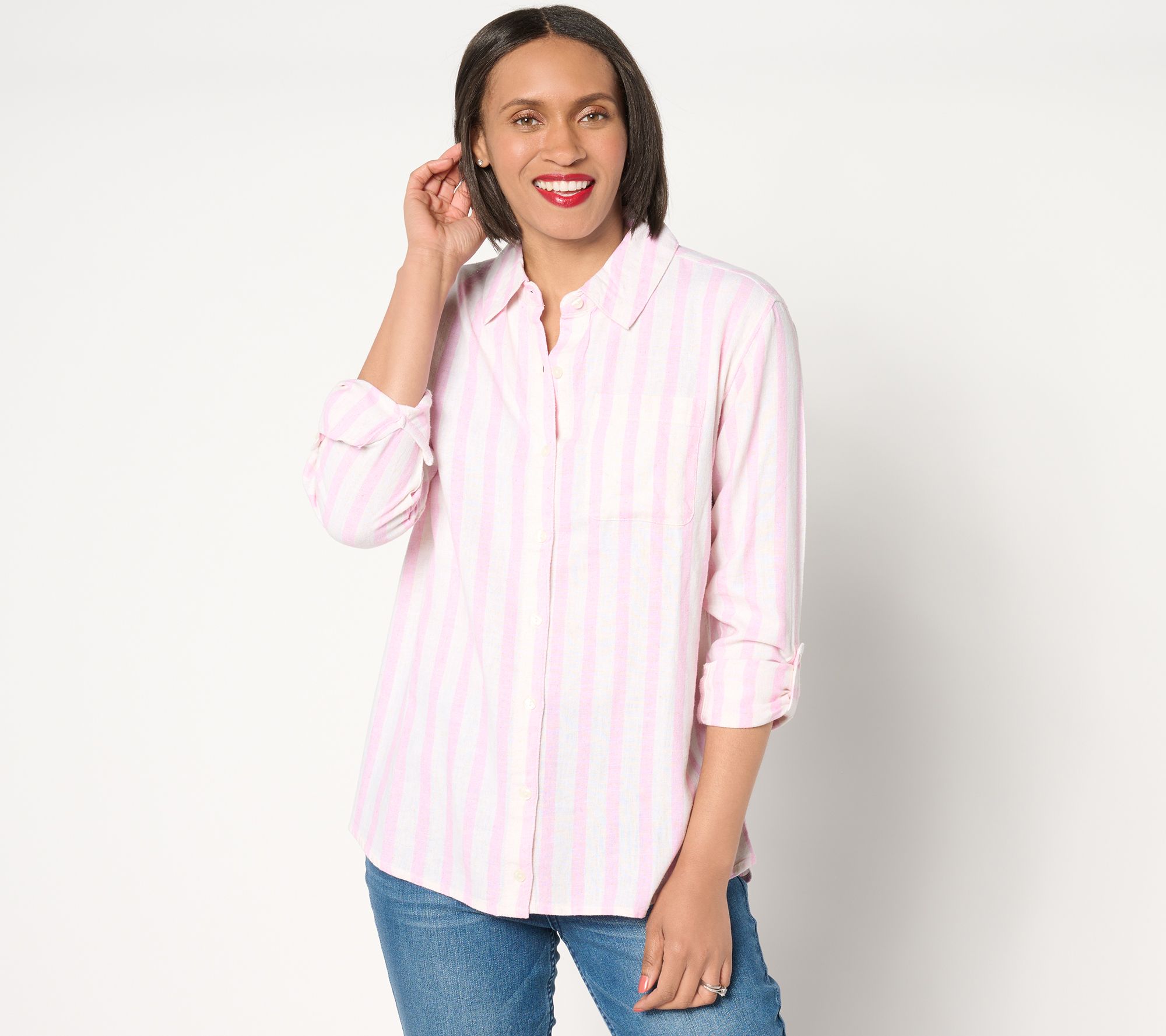 Isaac Mizrahi Linen Shirt 86