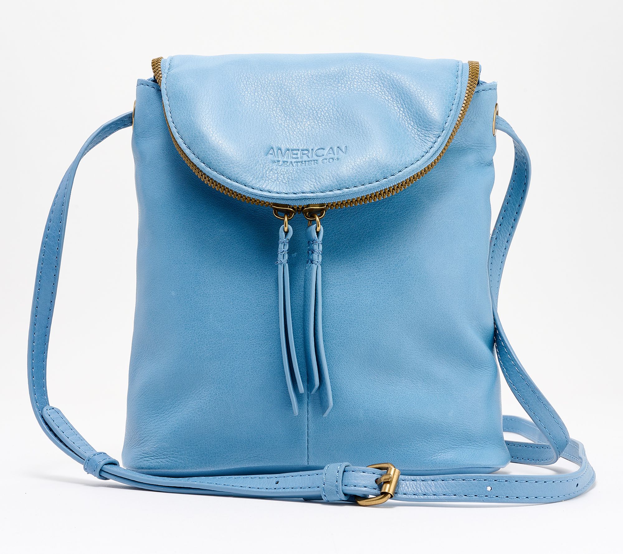 American Leather Co. Hampton Large Zip-Around Crossbody