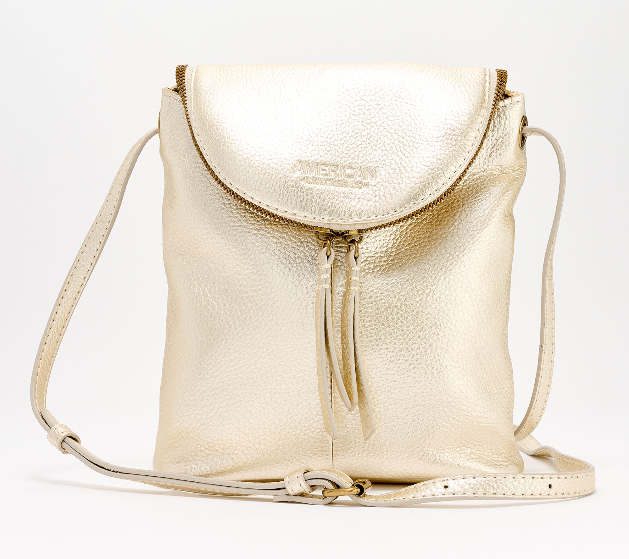 American Leather Co. Hampton Large Zip-Around Crossbody
