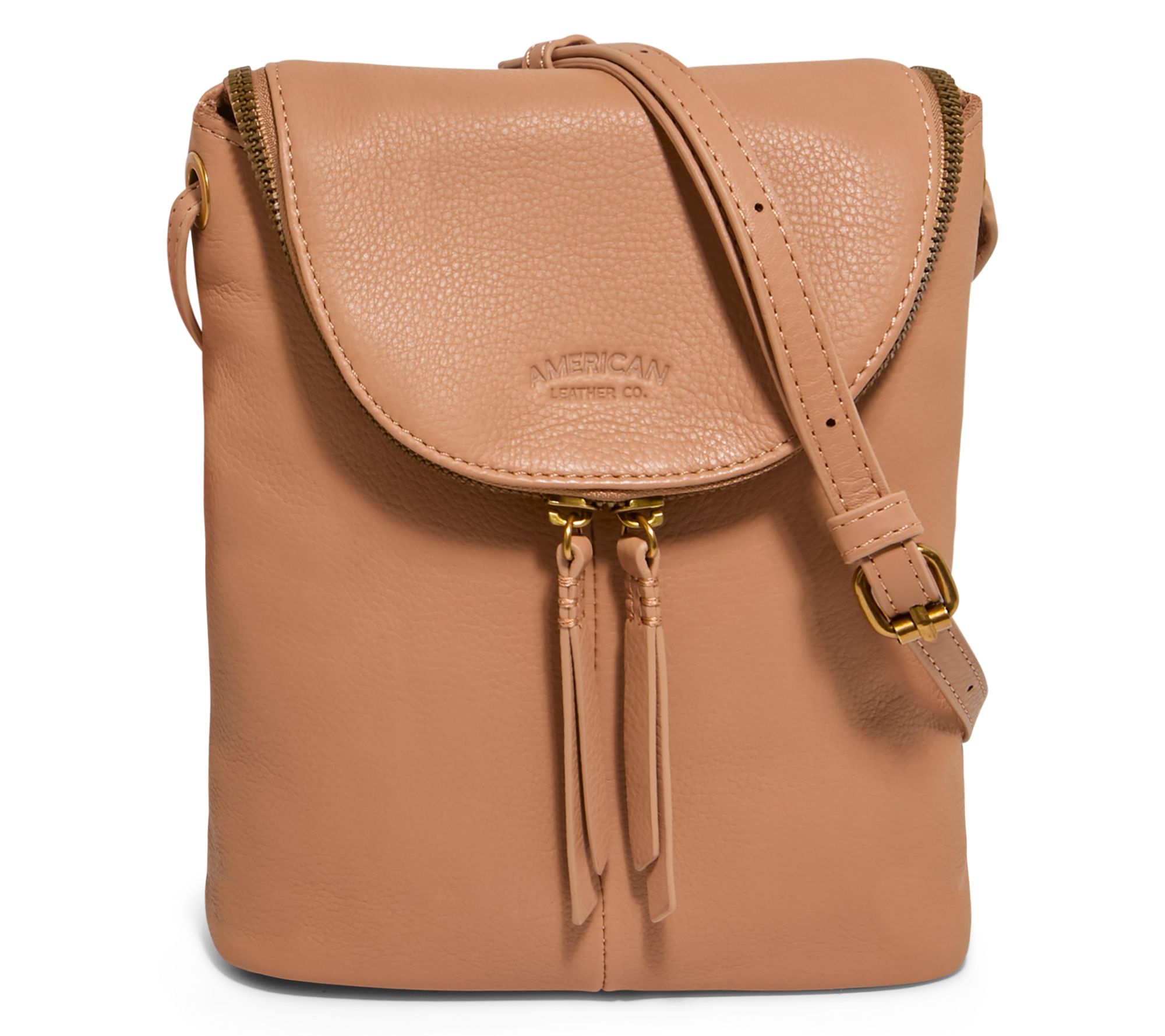 American Leather Co. Hampton Large Zip-Around Crossbody