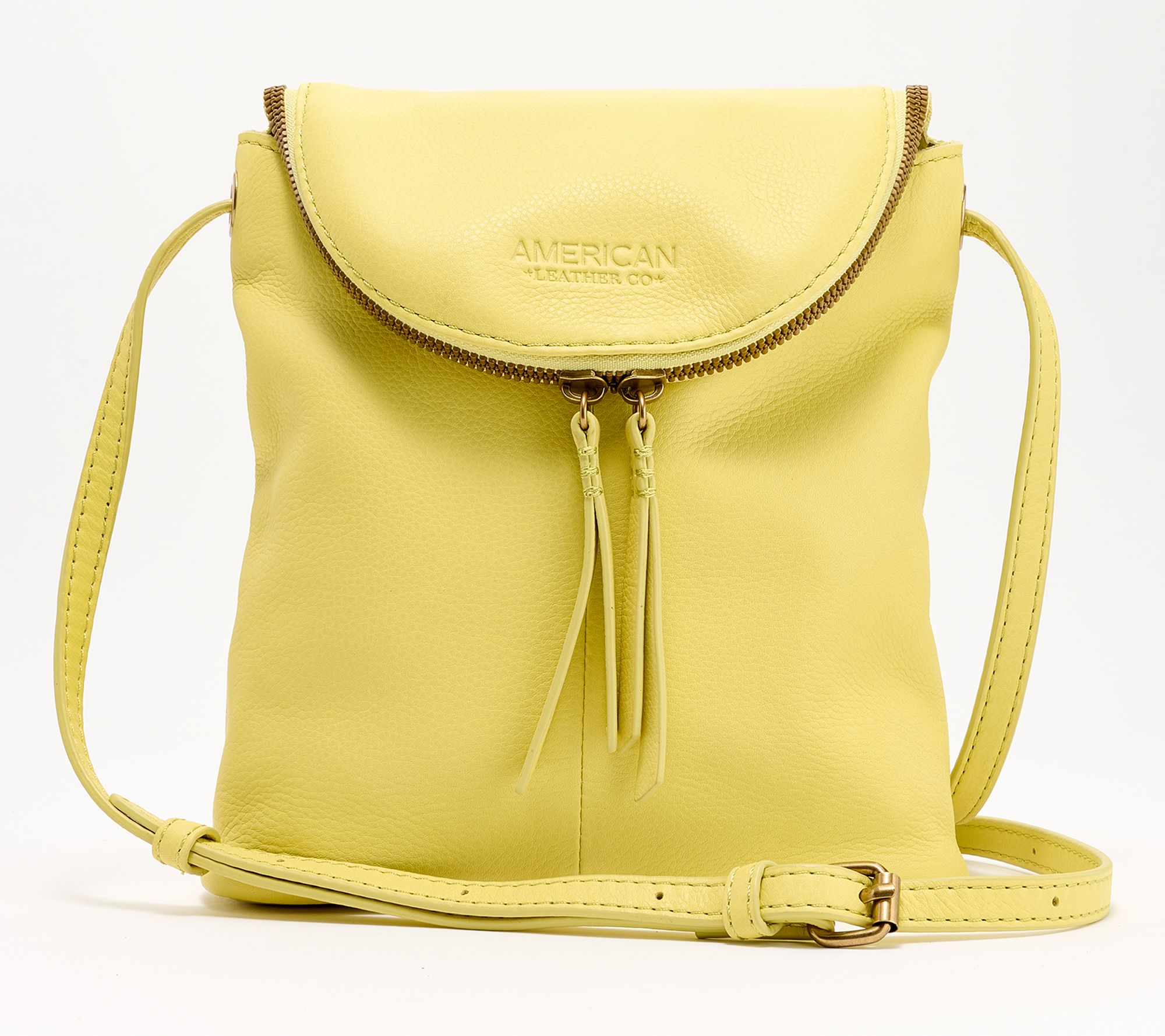 American Leather Co. Hampton Large Zip-Around Crossbody