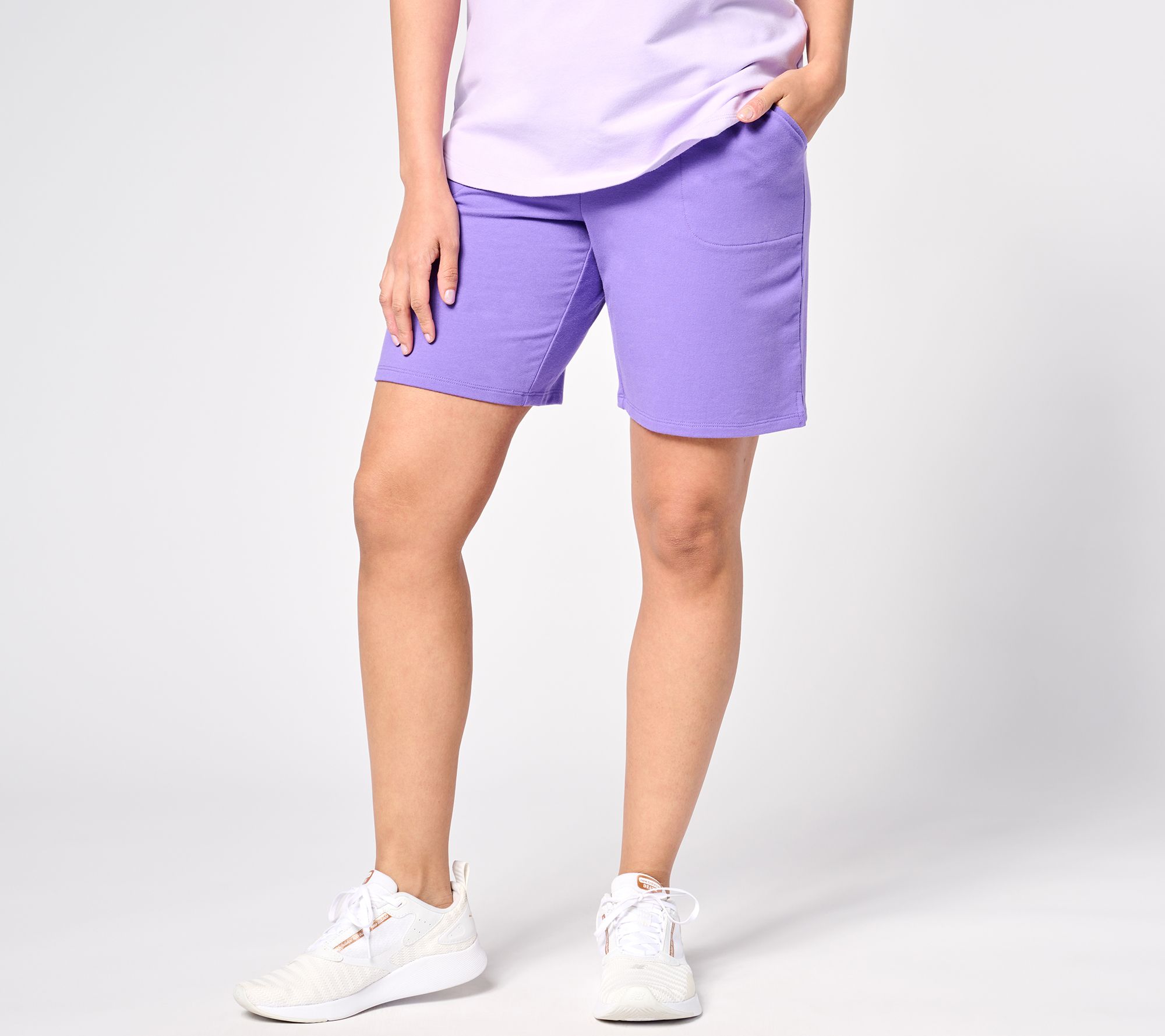 "As Is" Sport Savvy French Terry 8" Pull On Short