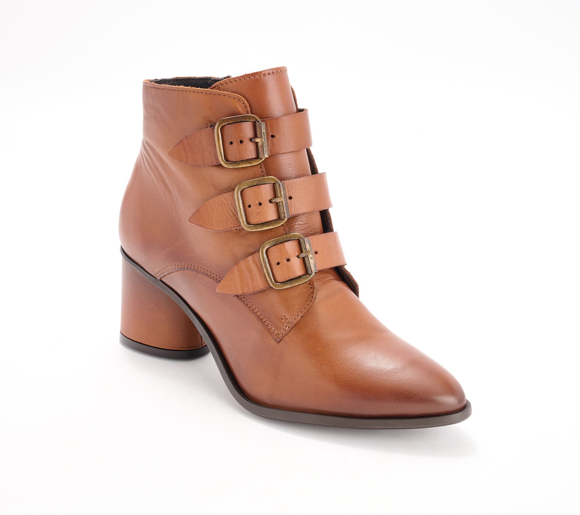 Miz Mooz Leather Heeled Ankle Boots - Janae