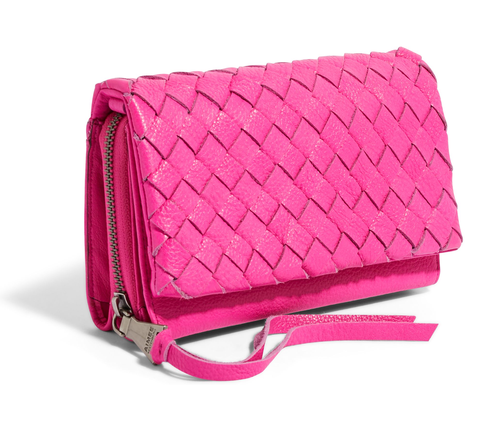 AIMEE KESTENBERG CROSSBODY WALLET ON A CHAIN hotsell PINK LEATHER NEW