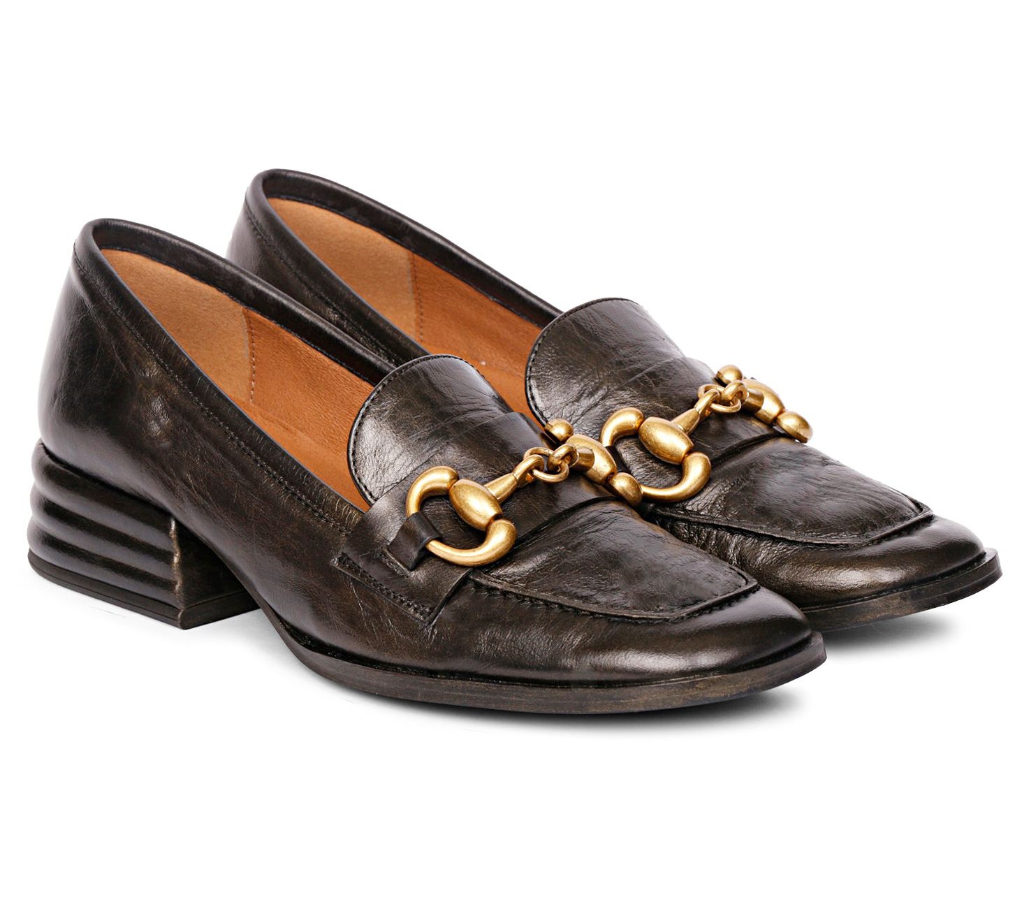 Saint G Leather Heeled Loafers - Jacqueline