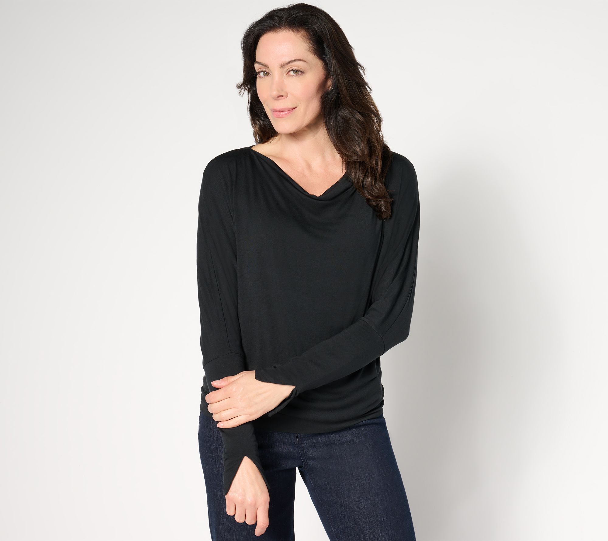 Me by Jennie Garth Charlie Cowl Neck Knit Top