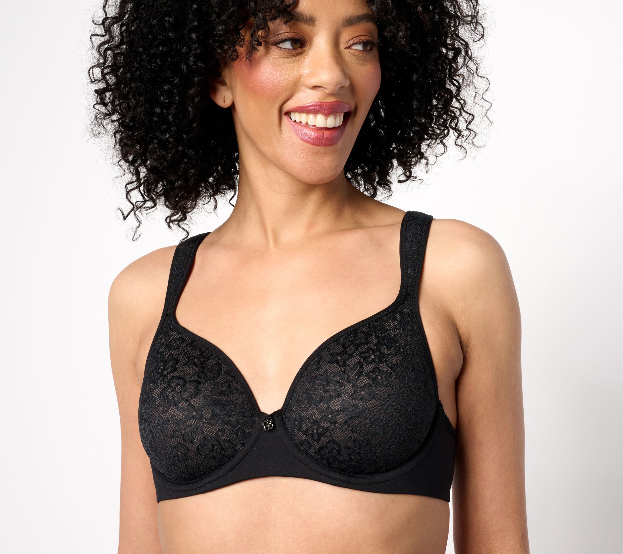 Breezies Lace Elegance Smooth Underwire T-Shirt Bra