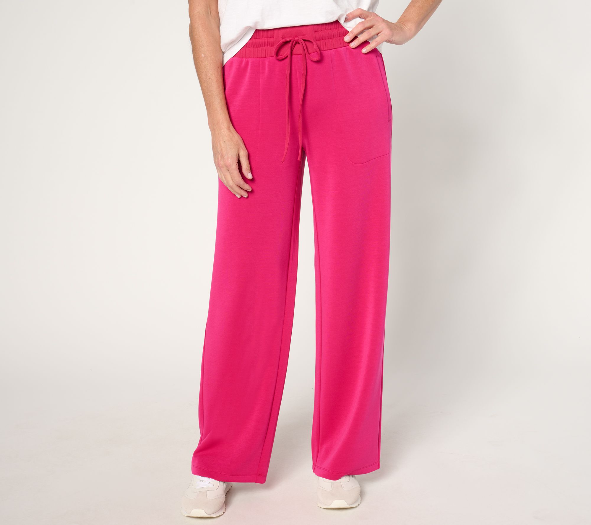 Sport Savvy Petite Silky Knit Full-Length Pant