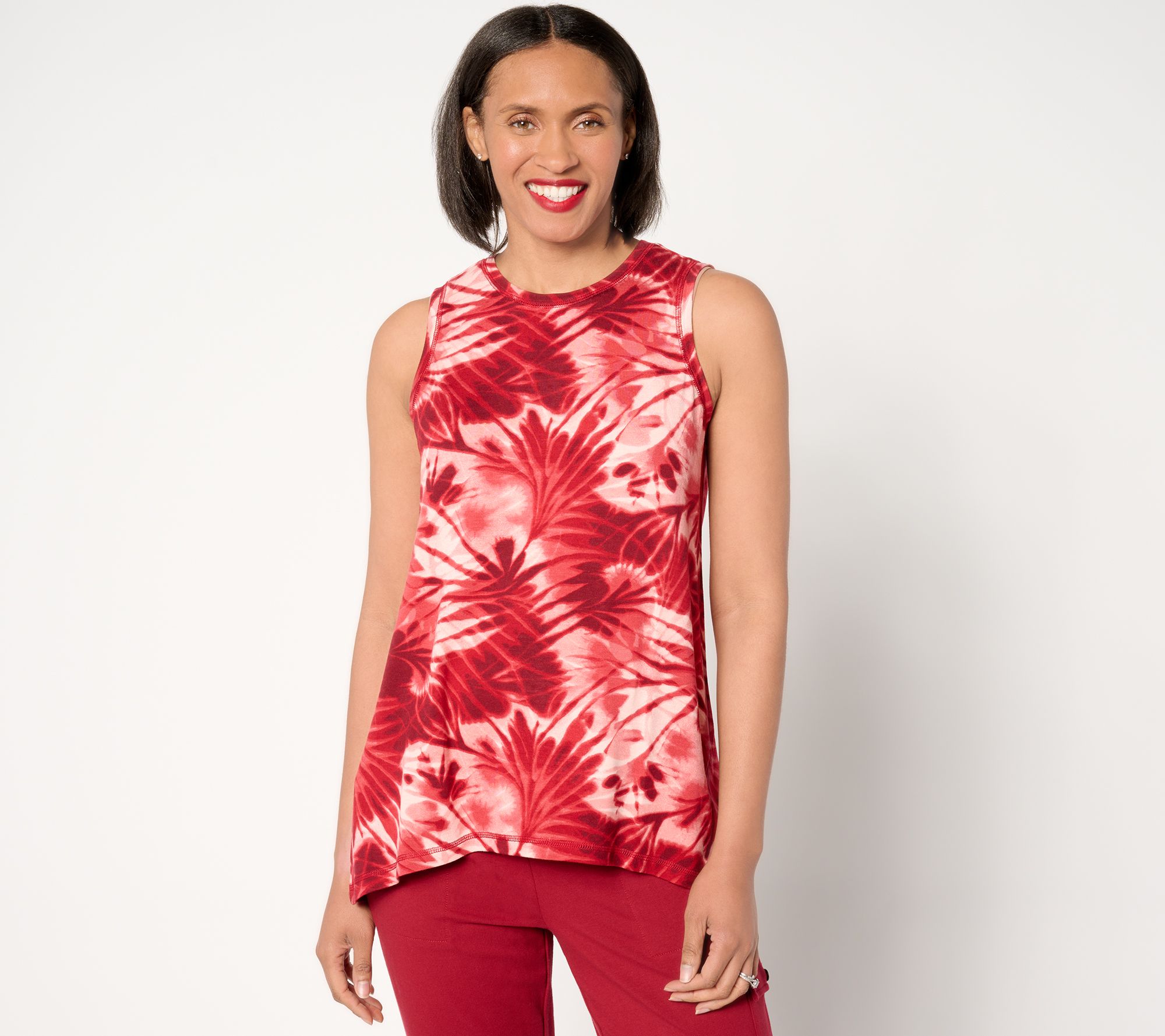 "As Is" Sport Savvy French Terry Printed Swing Tank