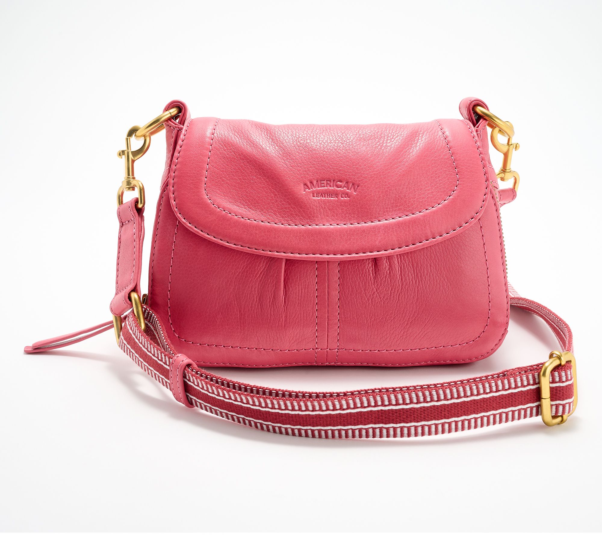 American Leather Co. Leather Mini Marino Crossbody - QVC.com