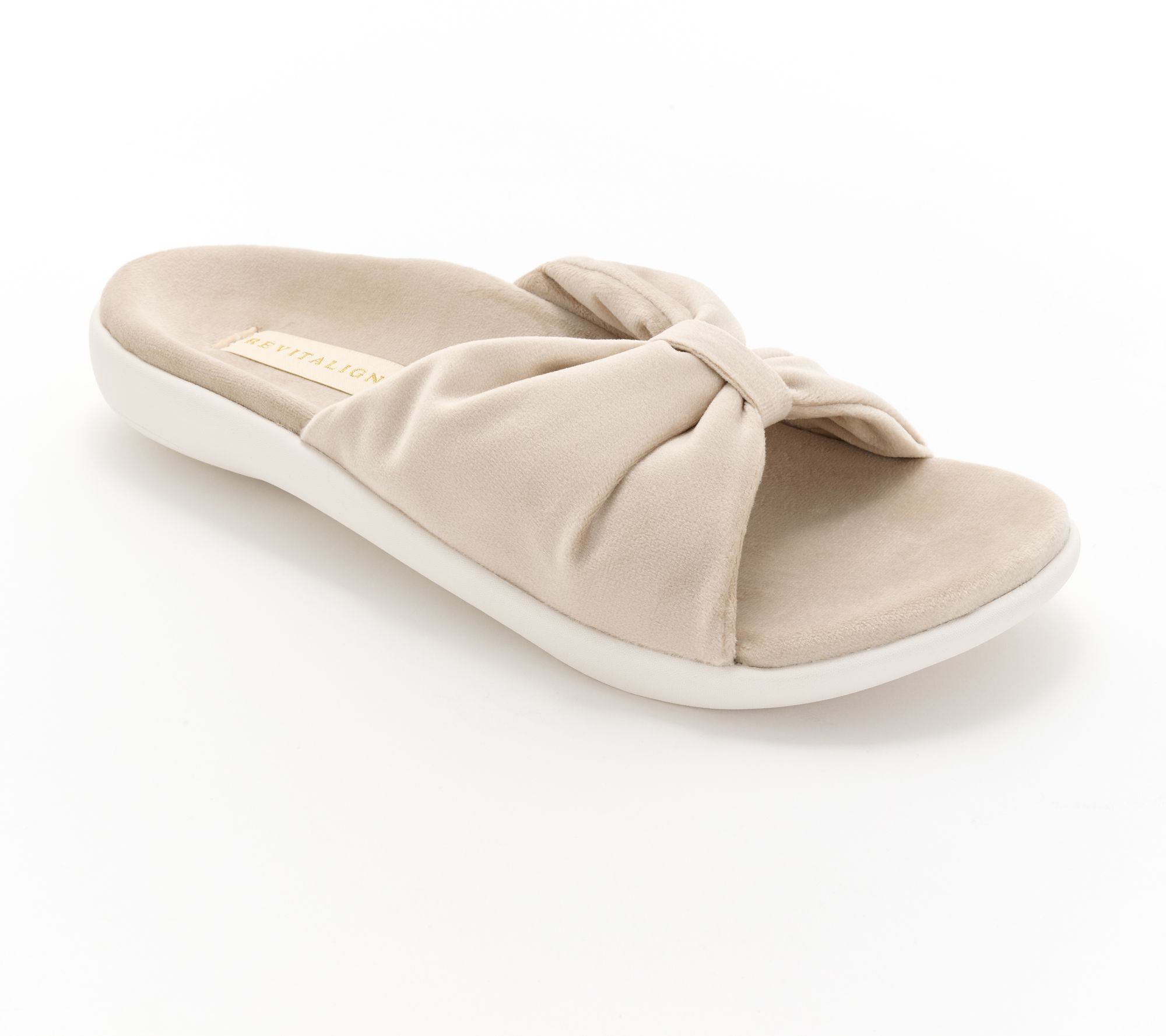 Revitalign Orthotic Memory Foam Bow Slippers - Lounge