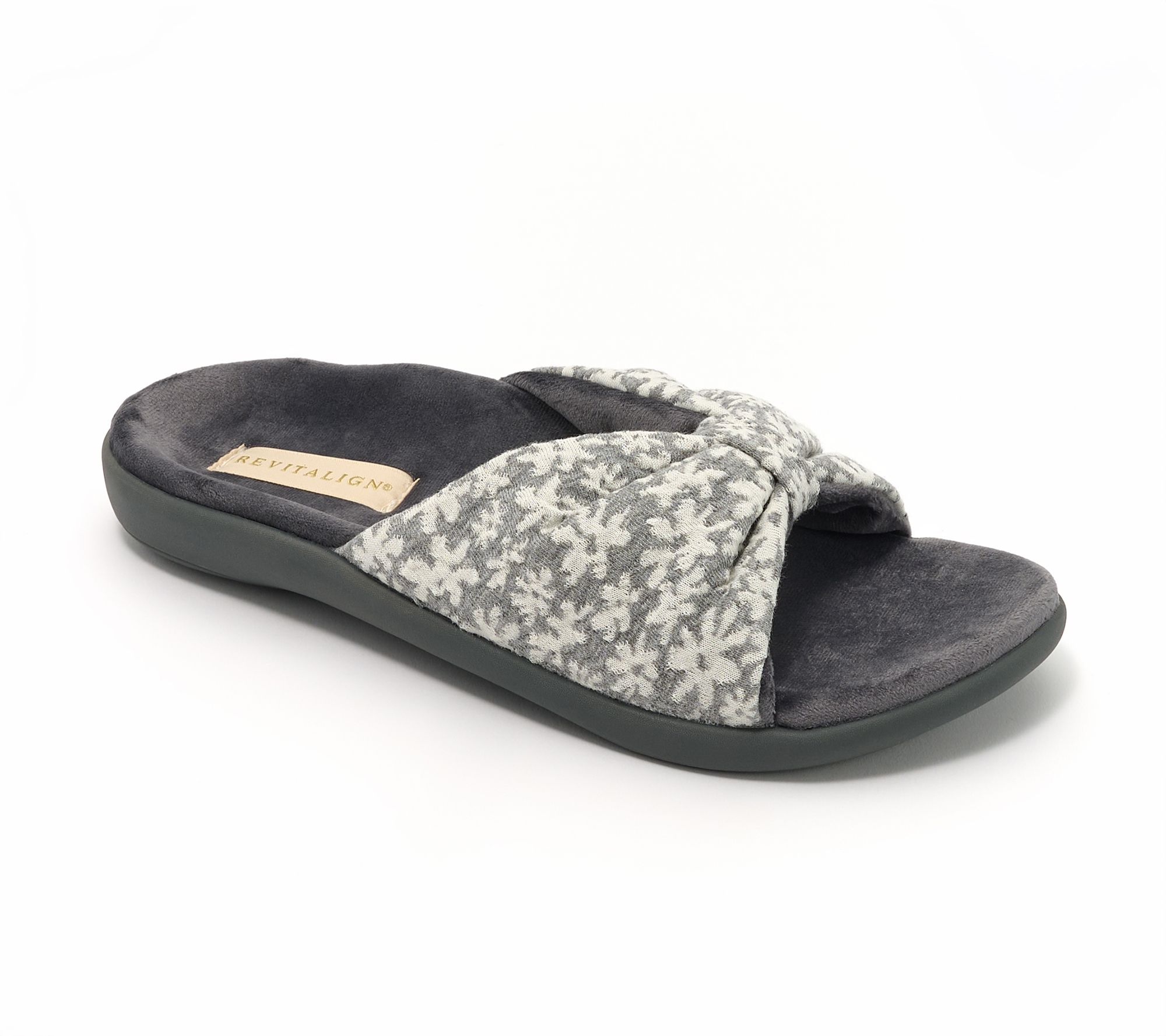 Revitalign Orthotic Memory Foam Bow Slippers - Lounge