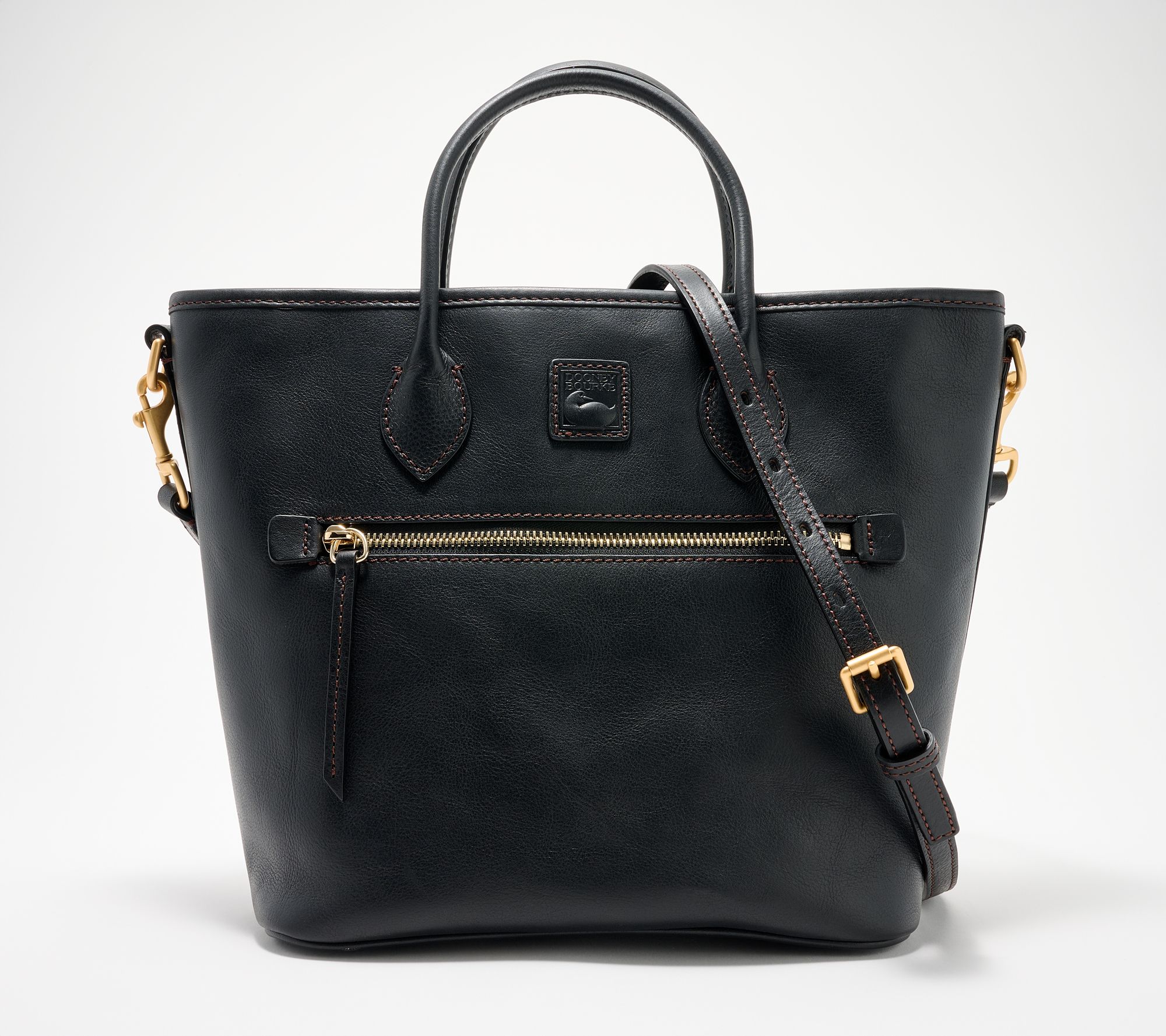 Dooney & Bourke Florentine Leather Zip Top Handle Tote