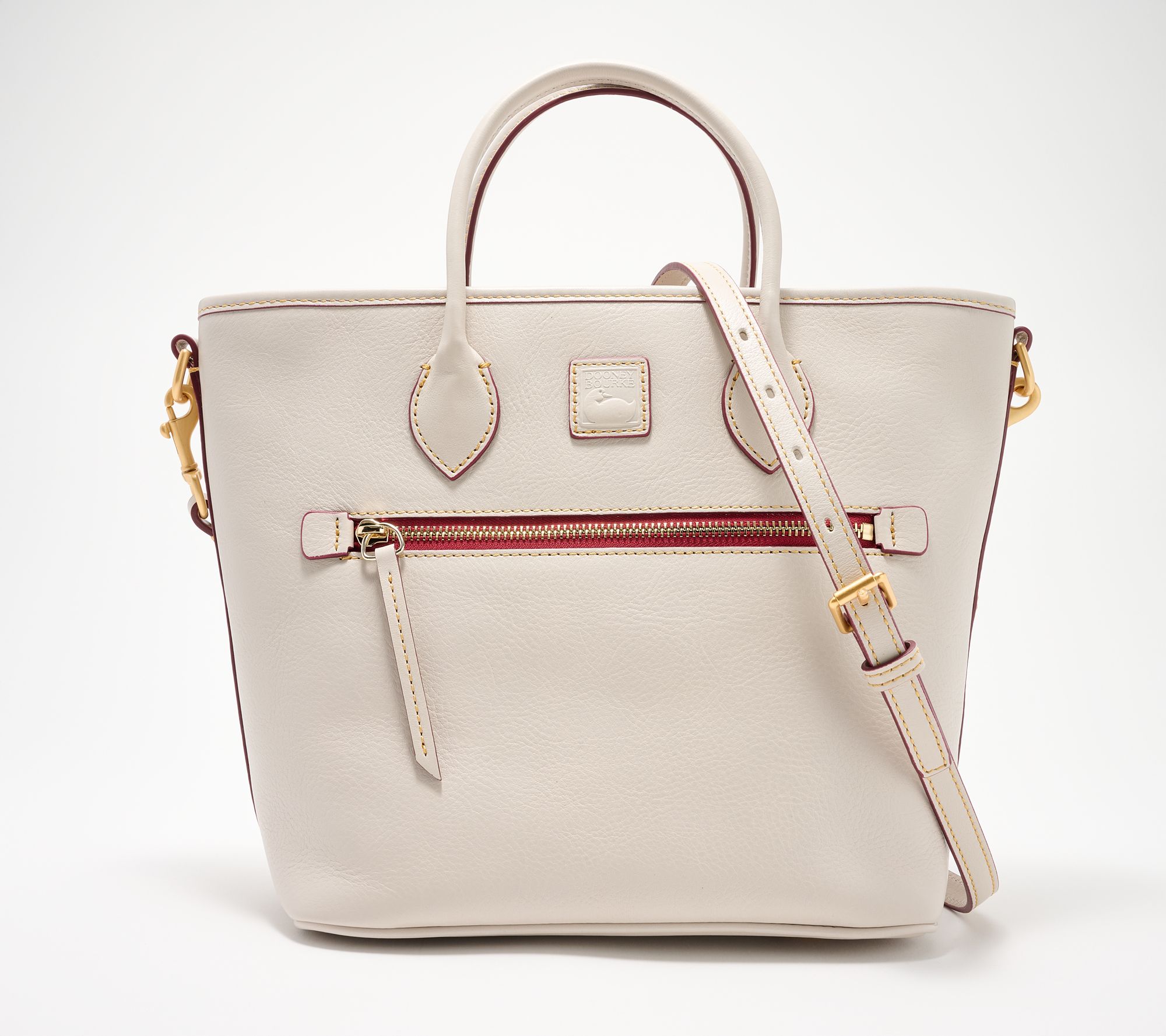 Dooney & Bourke Florentine Leather Zip Top Handle Tote