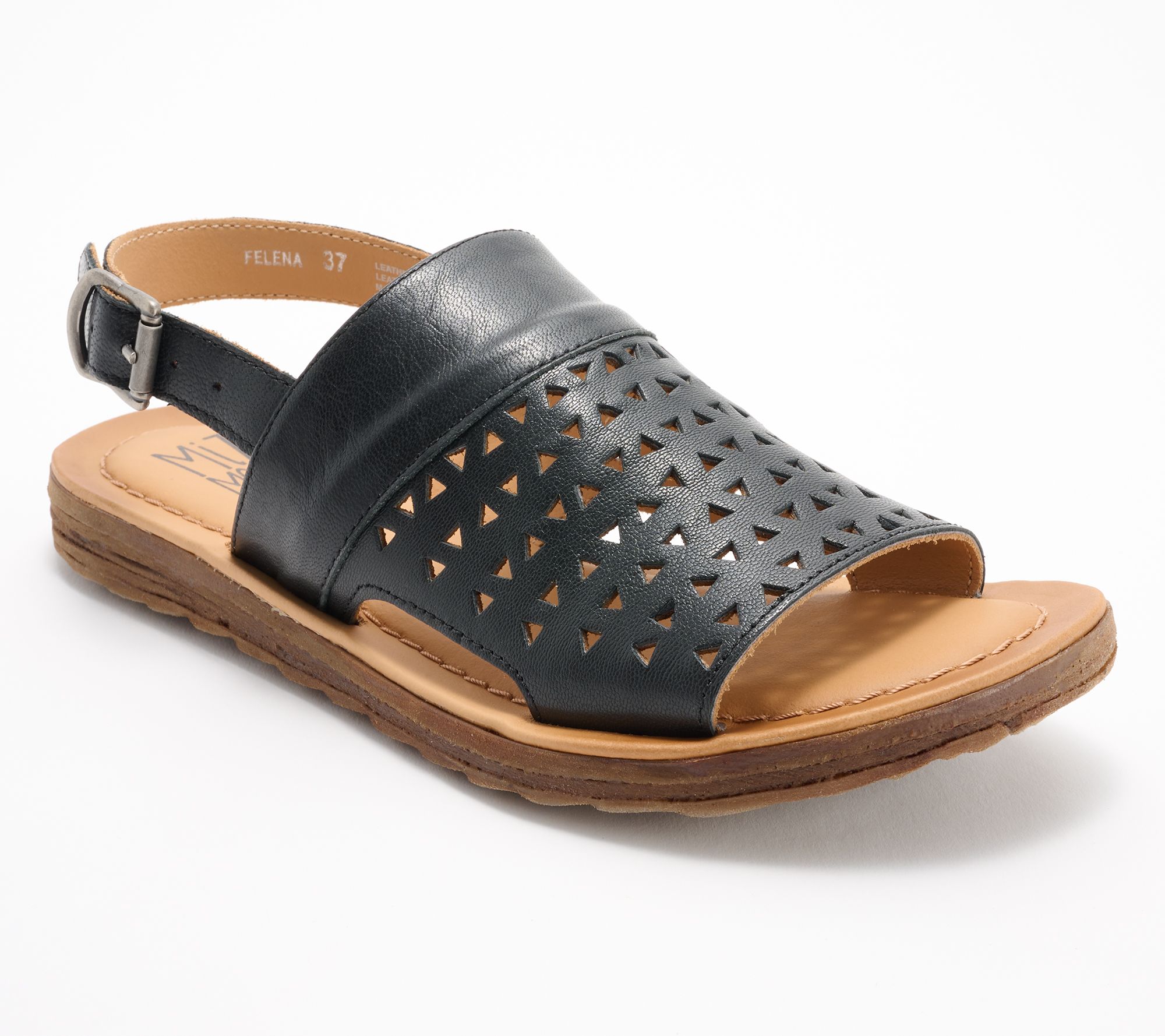 "As Is" Miz Mooz Leather Backstrap Sandals - Felena