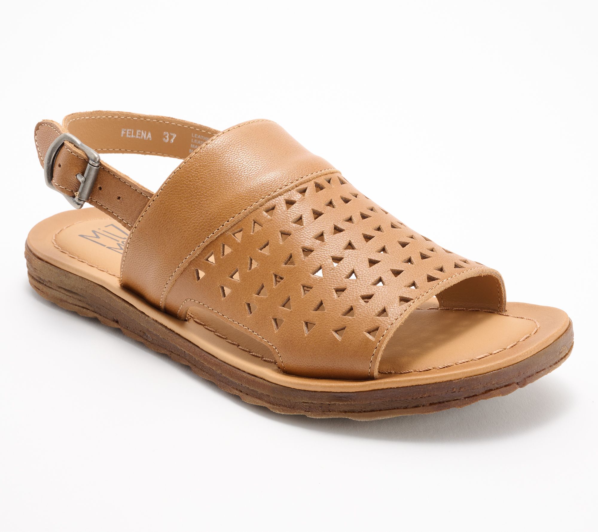 "As Is" Miz Mooz Leather Backstrap Sandals - Felena