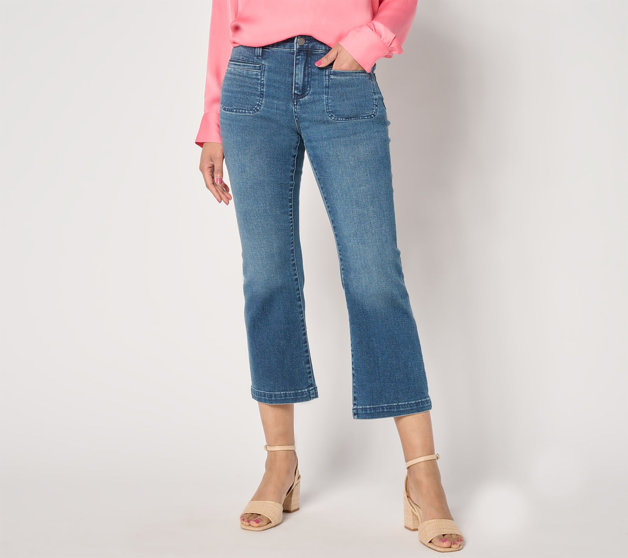 "As Is" Liverpool Los Angeles Hannah Crop w/ Vintage Welt Pockets