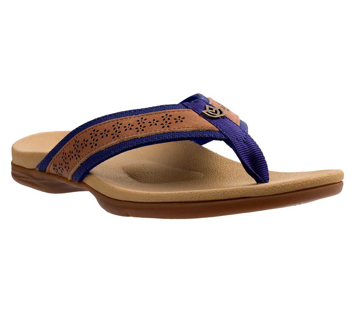  Spenco Orthotic Leather Thong Sandals - Miramar