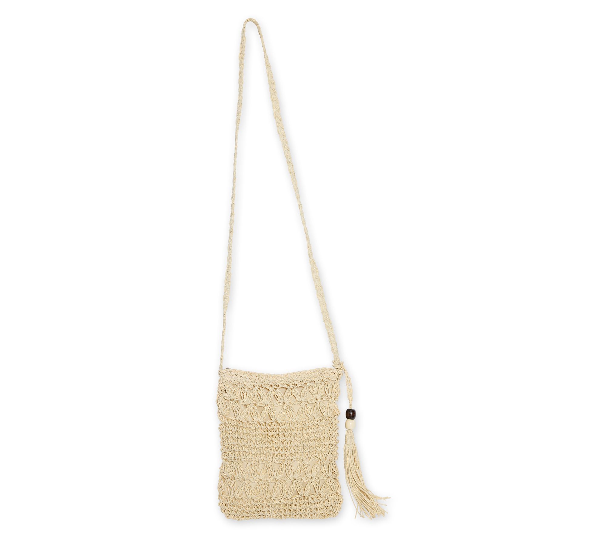 Hadley Wren Woven Straw Crossbody Bag