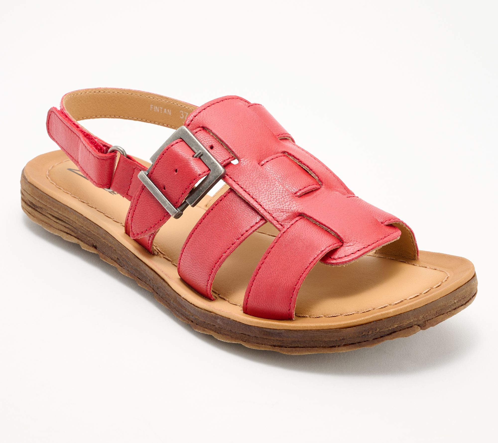 "As Is" Miz Mooz Leather Backstrap Fisherman Sandals- Fintan