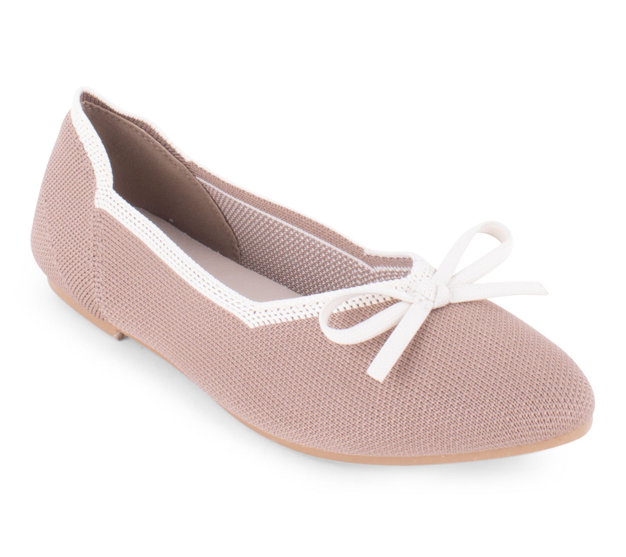 Tahari Knit Contrast Trim Flat - Tortuga