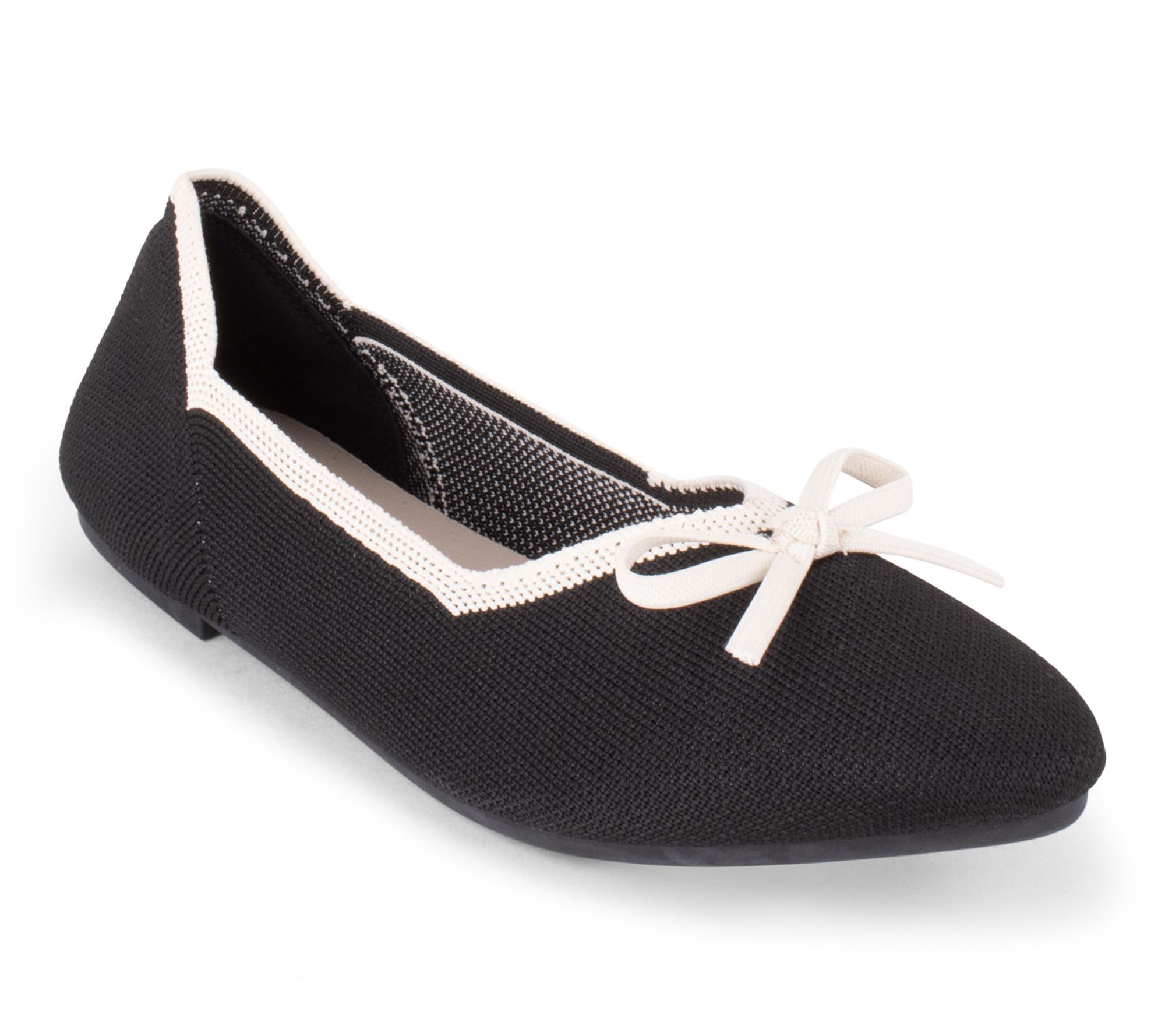 Tahari Knit Contrast Trim Flat - Tortuga