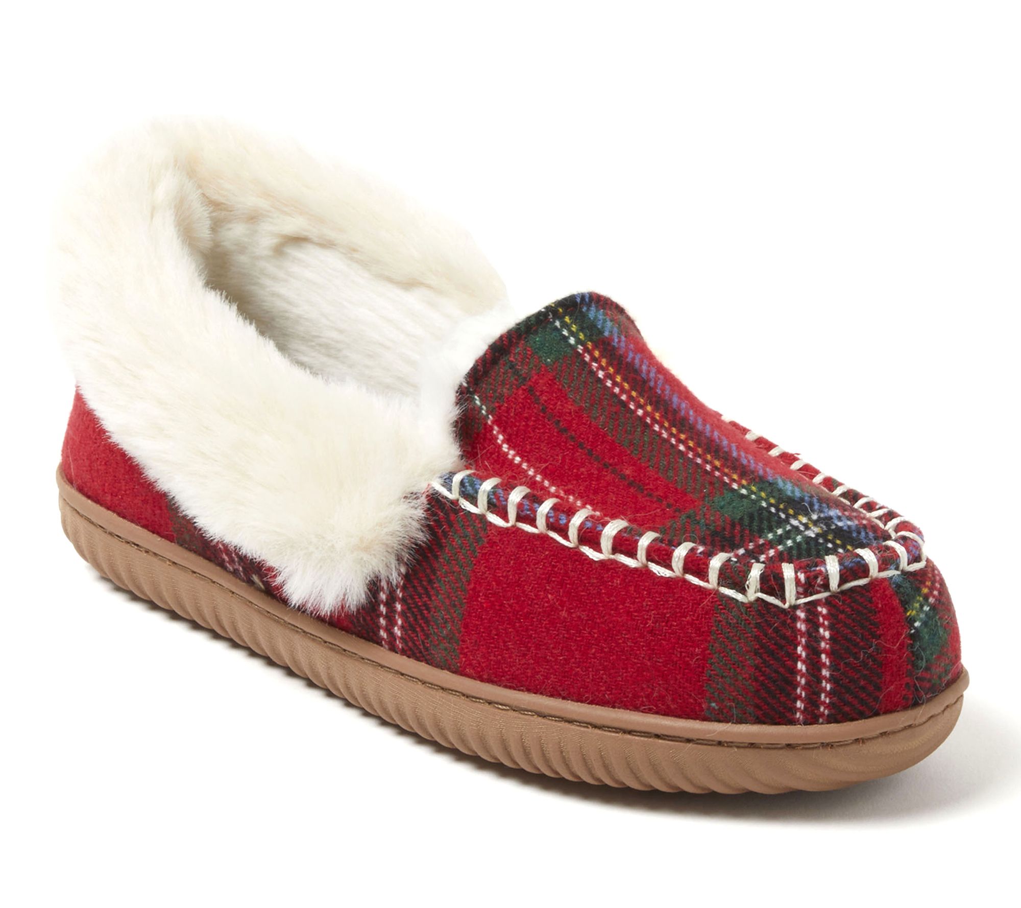  Dearfoams Women's Memory Foam Moccasin Slipper- Ryland