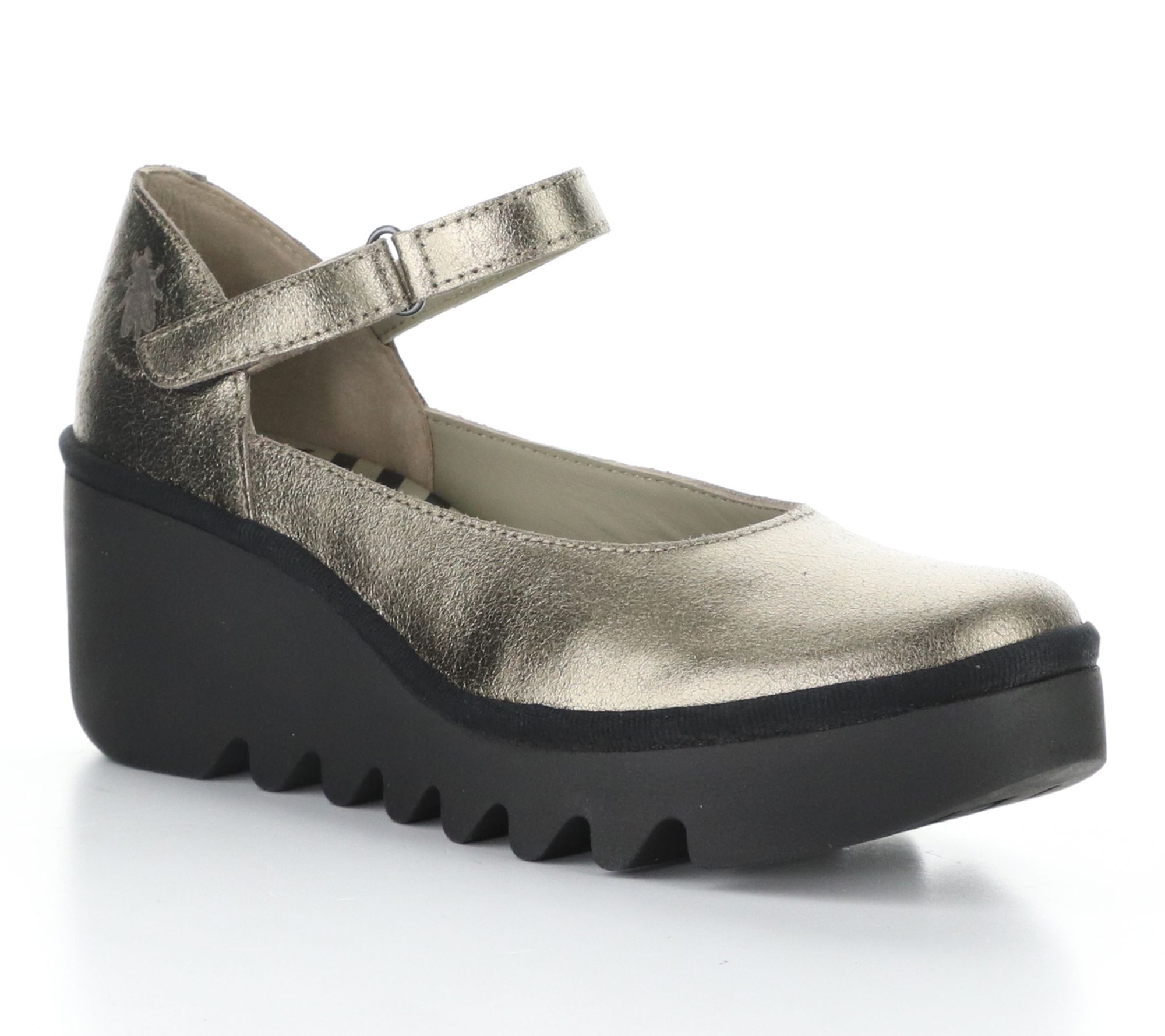 Fly London Valley Leather Mary Jane Wedges