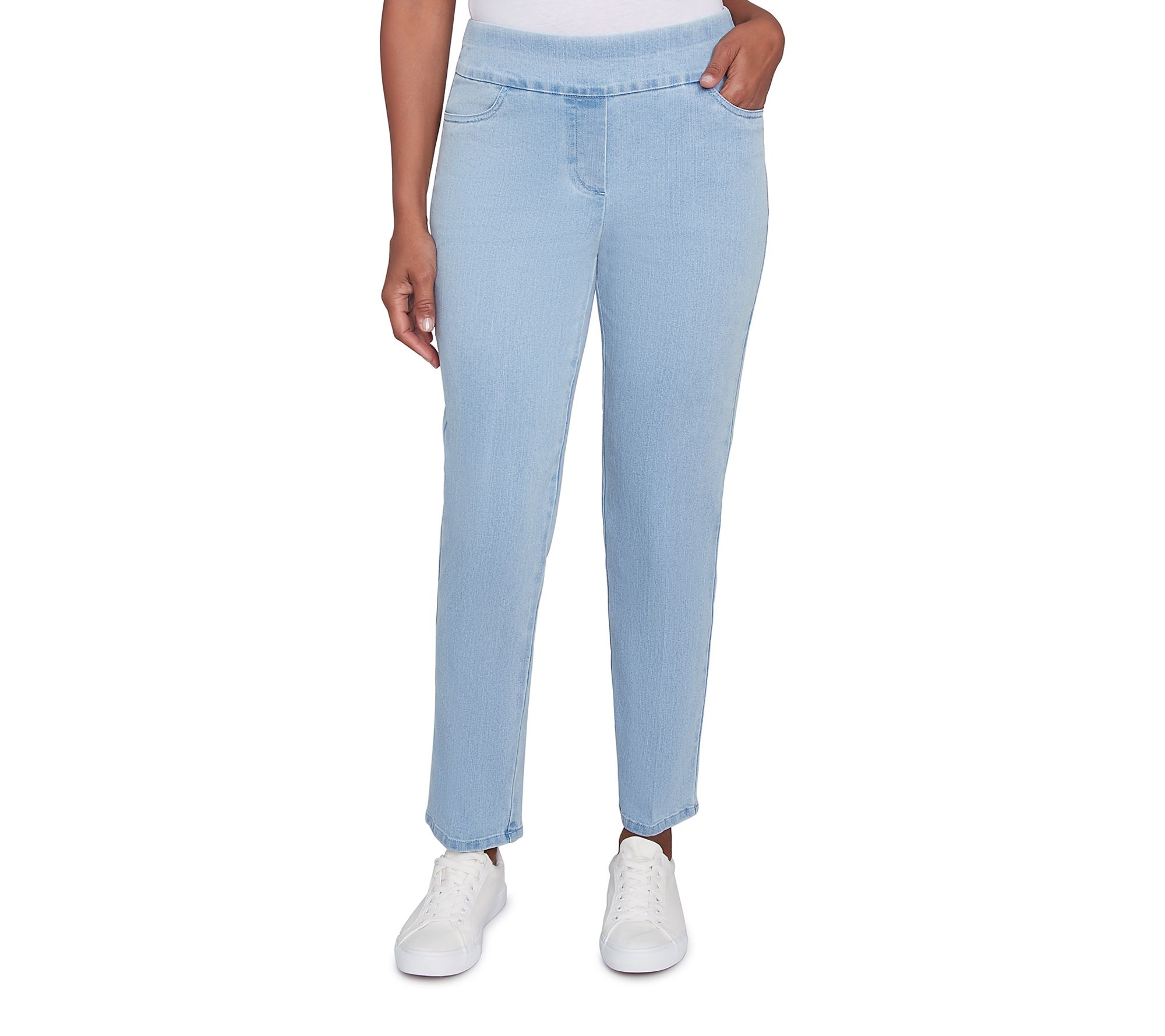 Alfred Dunner Super Stretch Short Length DenimPants