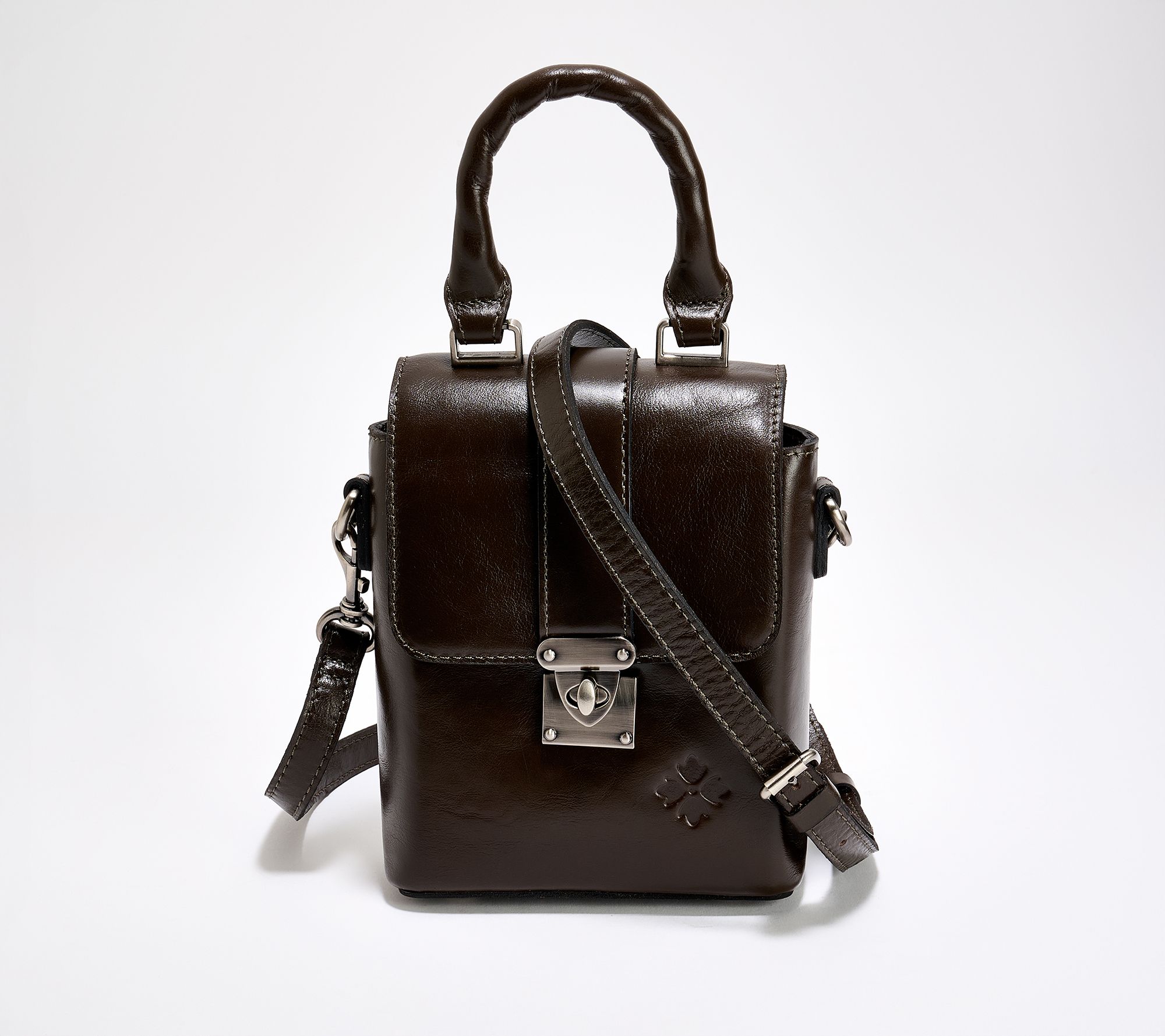 "As Is" Patricia Nash Olivola Leather Top Handle Crossbody
