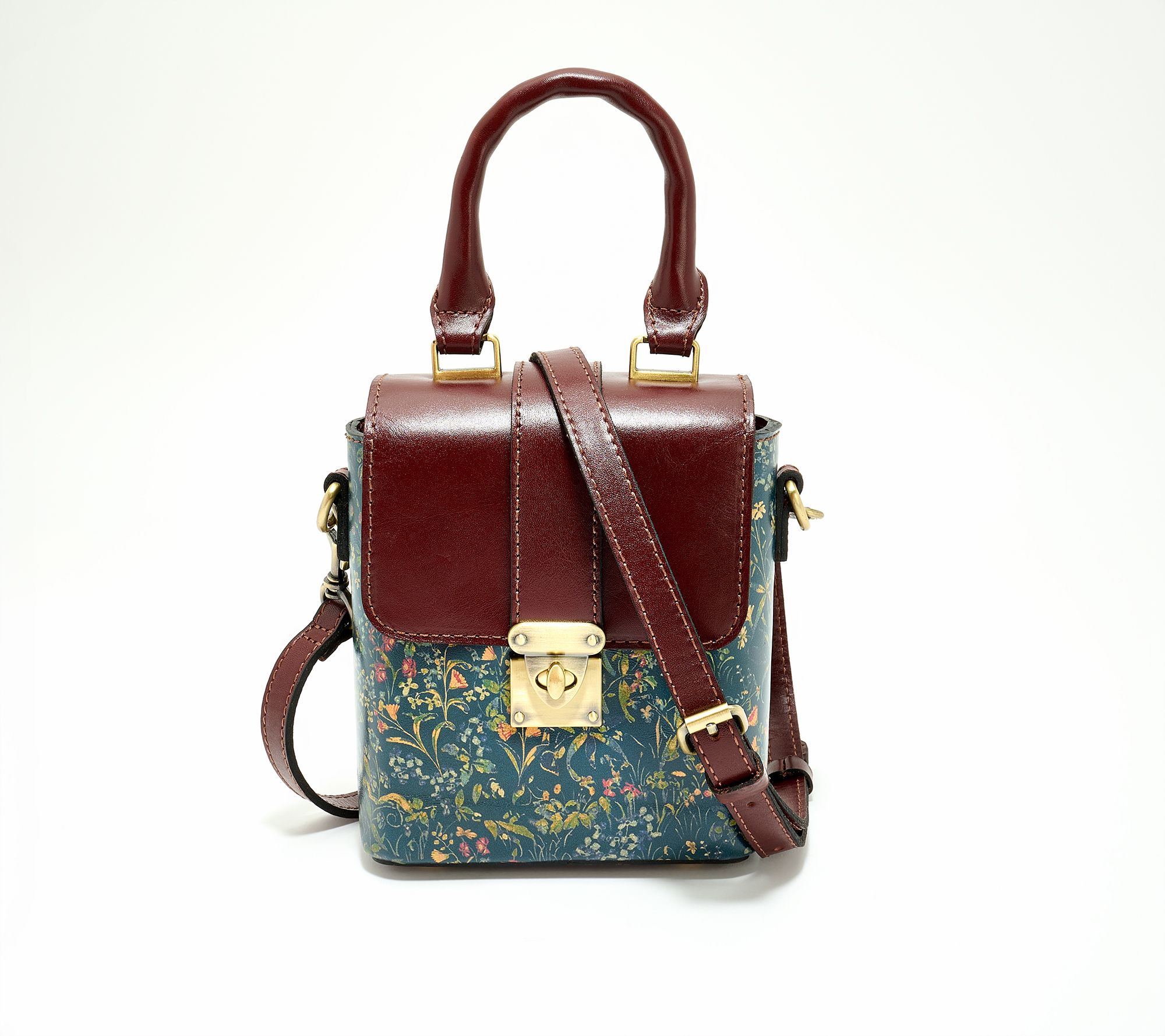 "As Is" Patricia Nash Olivola Leather Top Handle Crossbody