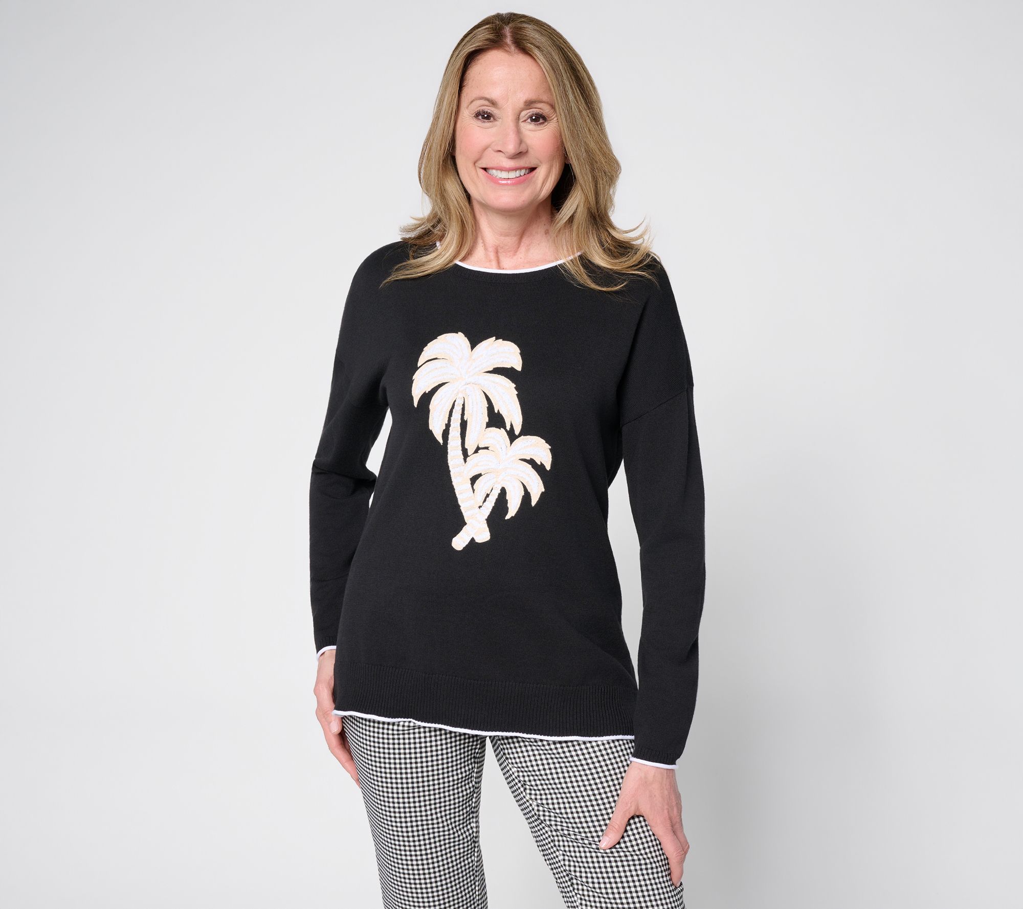 Belle Beach by Kim Gravel Oh Palm Down! Tonal Summer Sweater