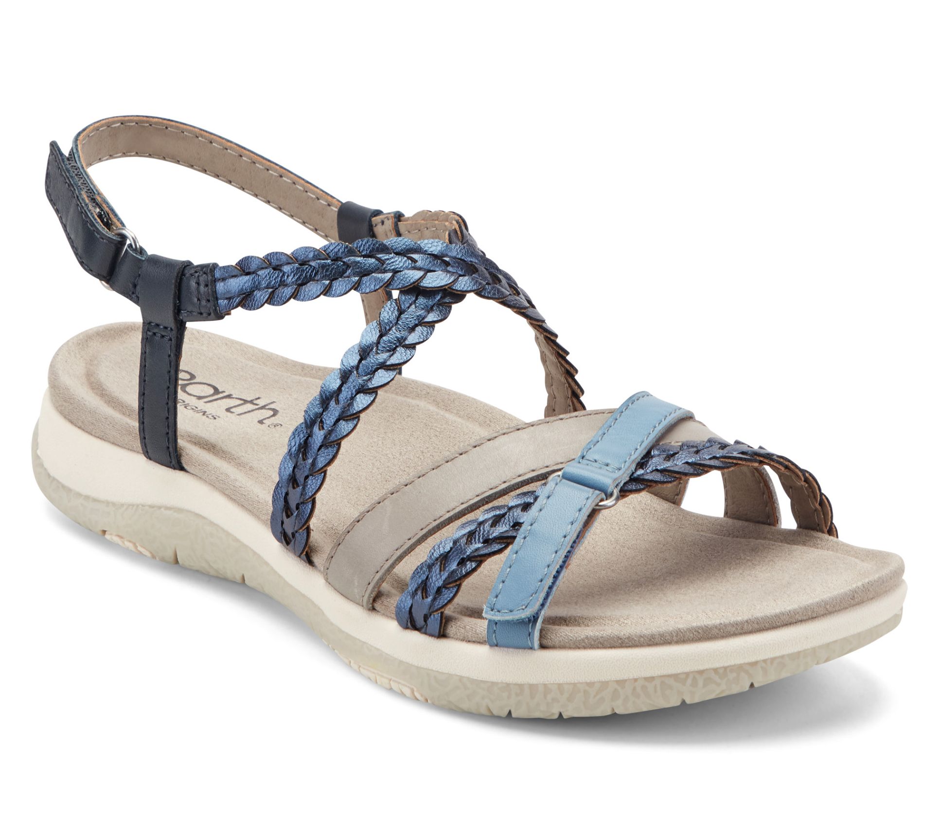 Earth x Jane Treacy Leather Adjustable Sandals-Sylvia