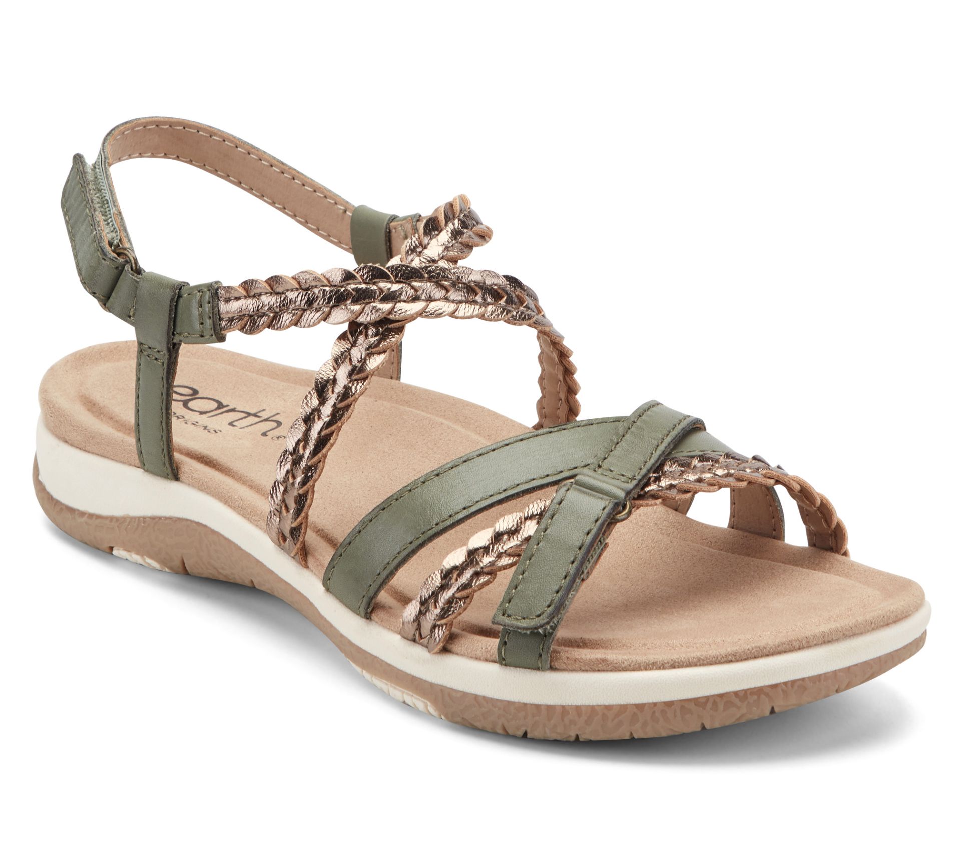 Earth x Jane Treacy Leather Adjustable Sandals-Sylvia